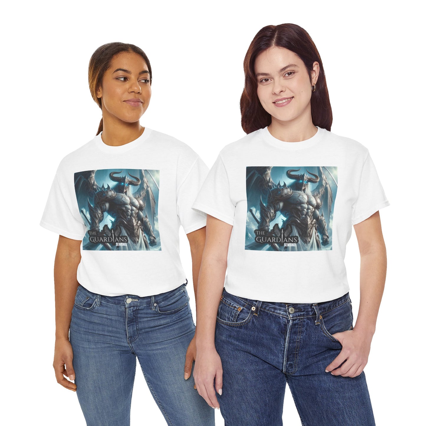 The Guardians Sentinel / Elite Unisex Heavy Cotton Tee (Made with AI)