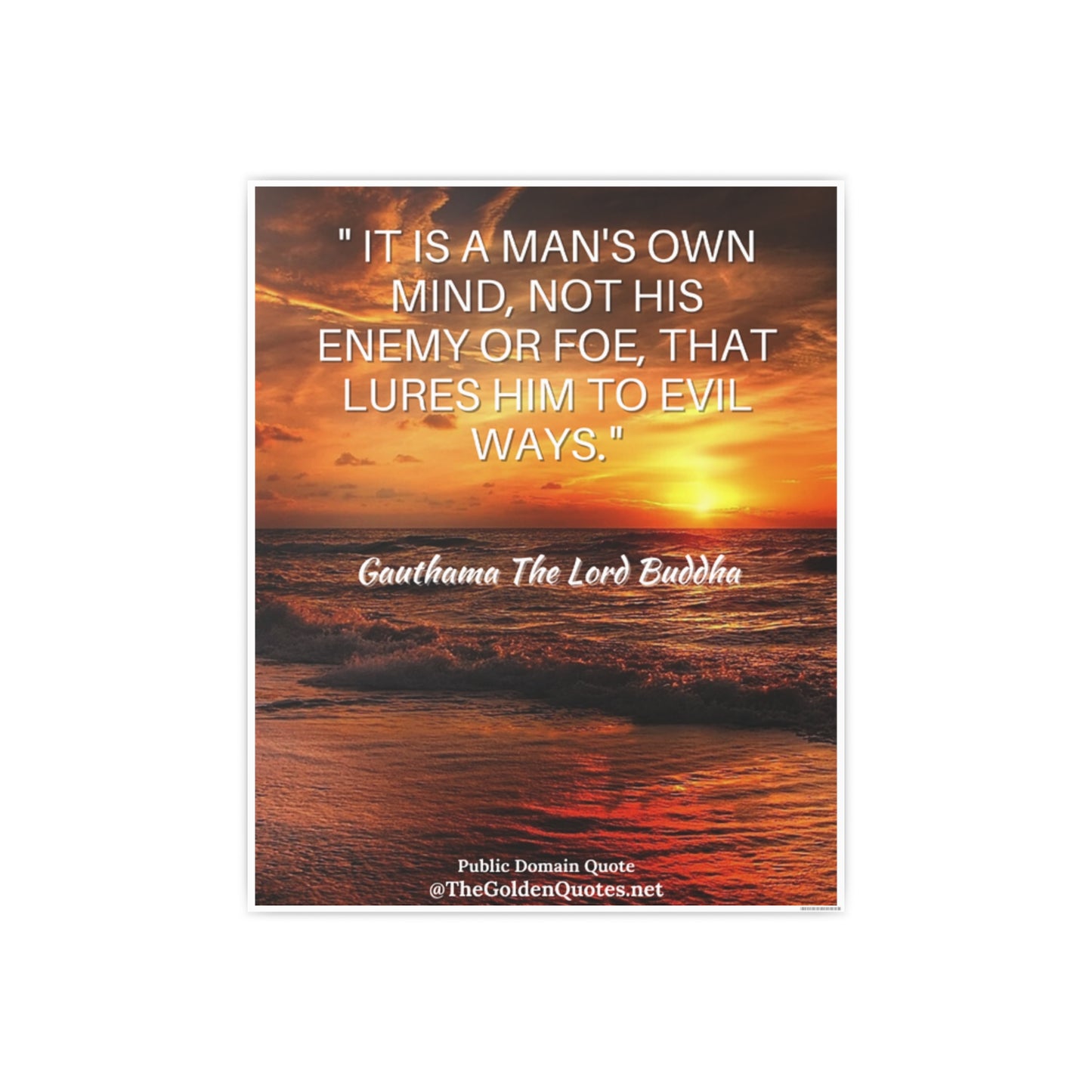 It's a mans own mind quote / Photo Art Paper Posters