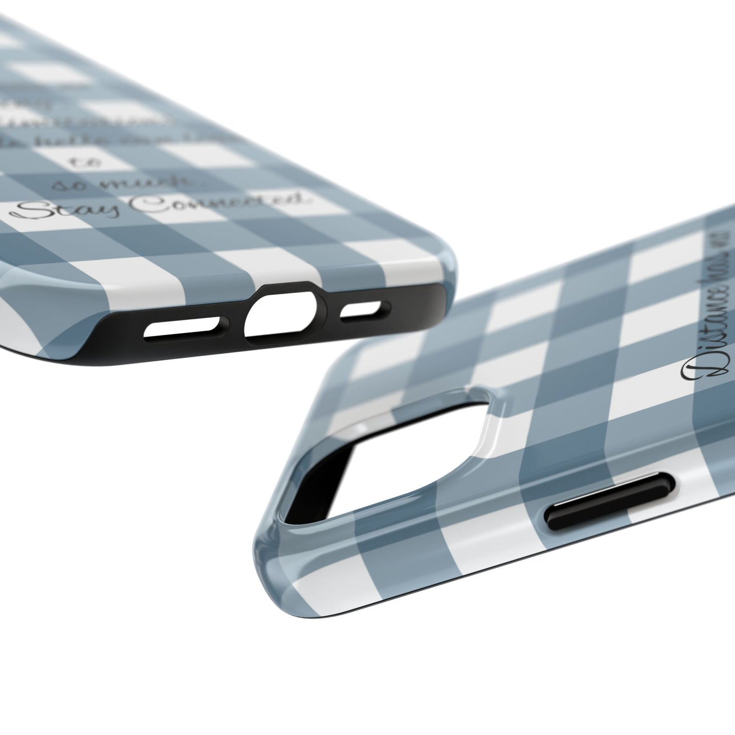 Blue checkered / Tough Phone Cases