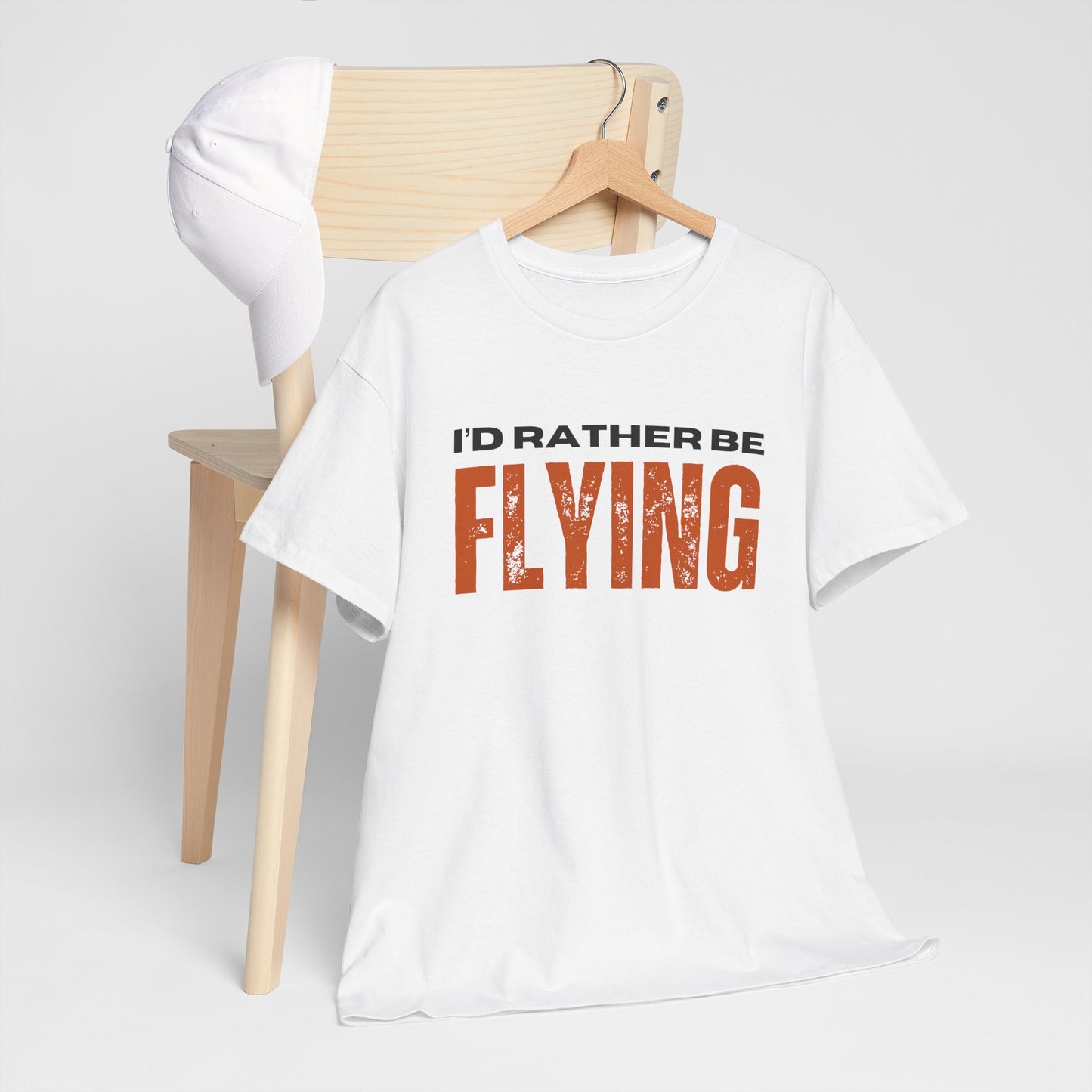 I'd Rather Be Flying Unisex Heavy Cotton Tee