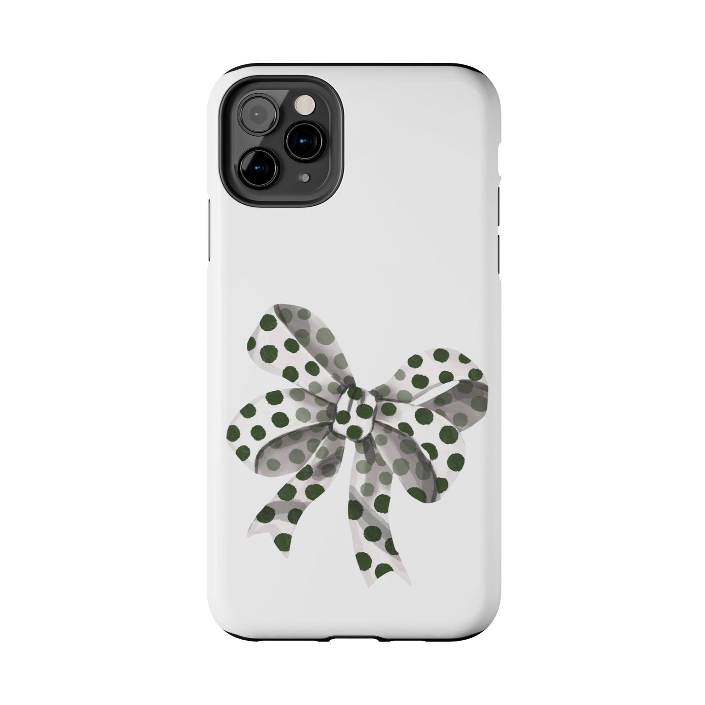 Polka dot bow / Tough Phone Cases