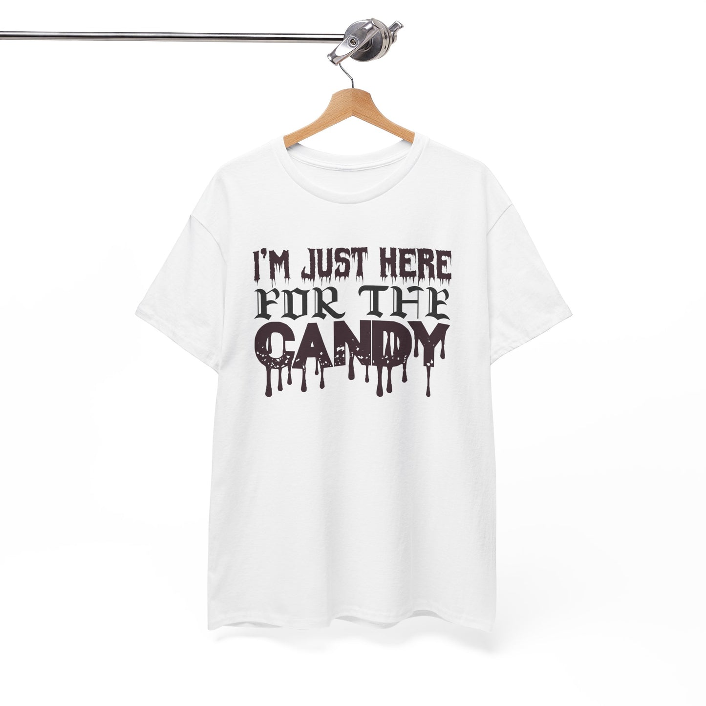 I'm just hear for the candy / Halloween Unisex Heavy Cotton Tee