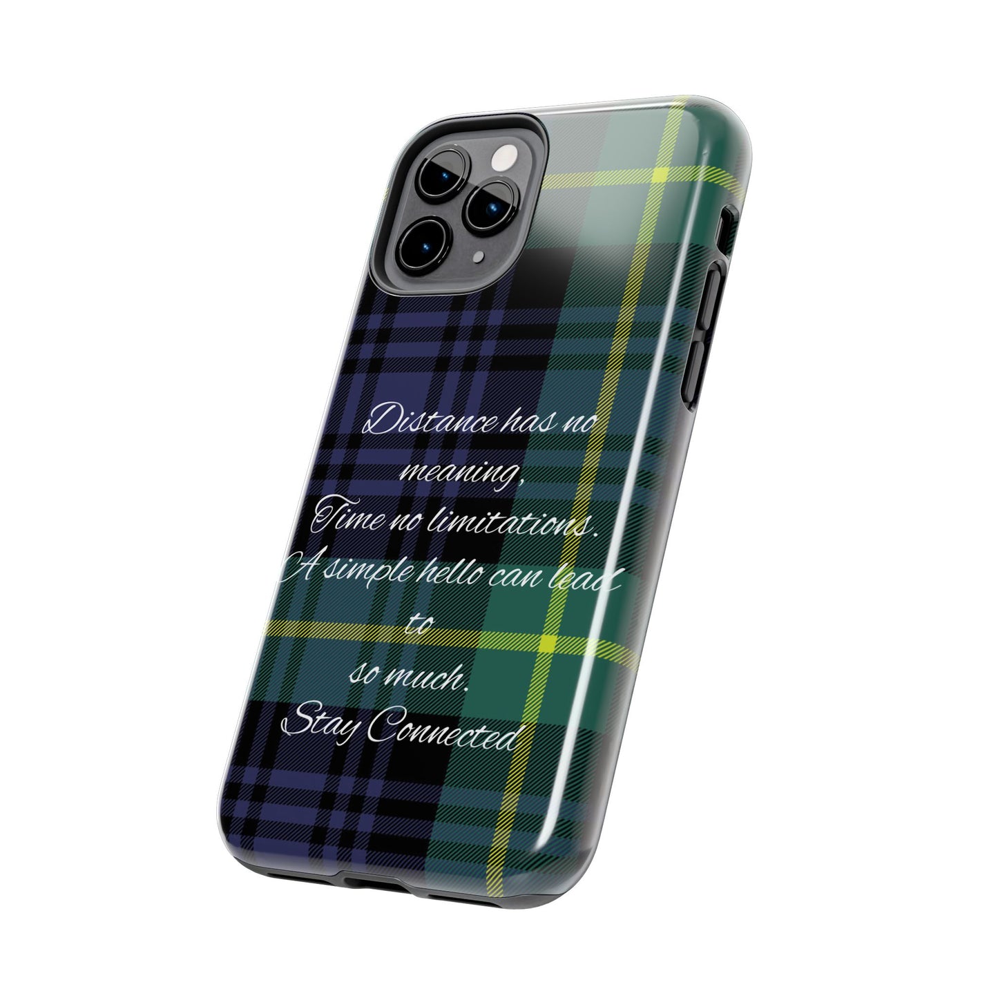 Green plaid version / Tough Phone Cases