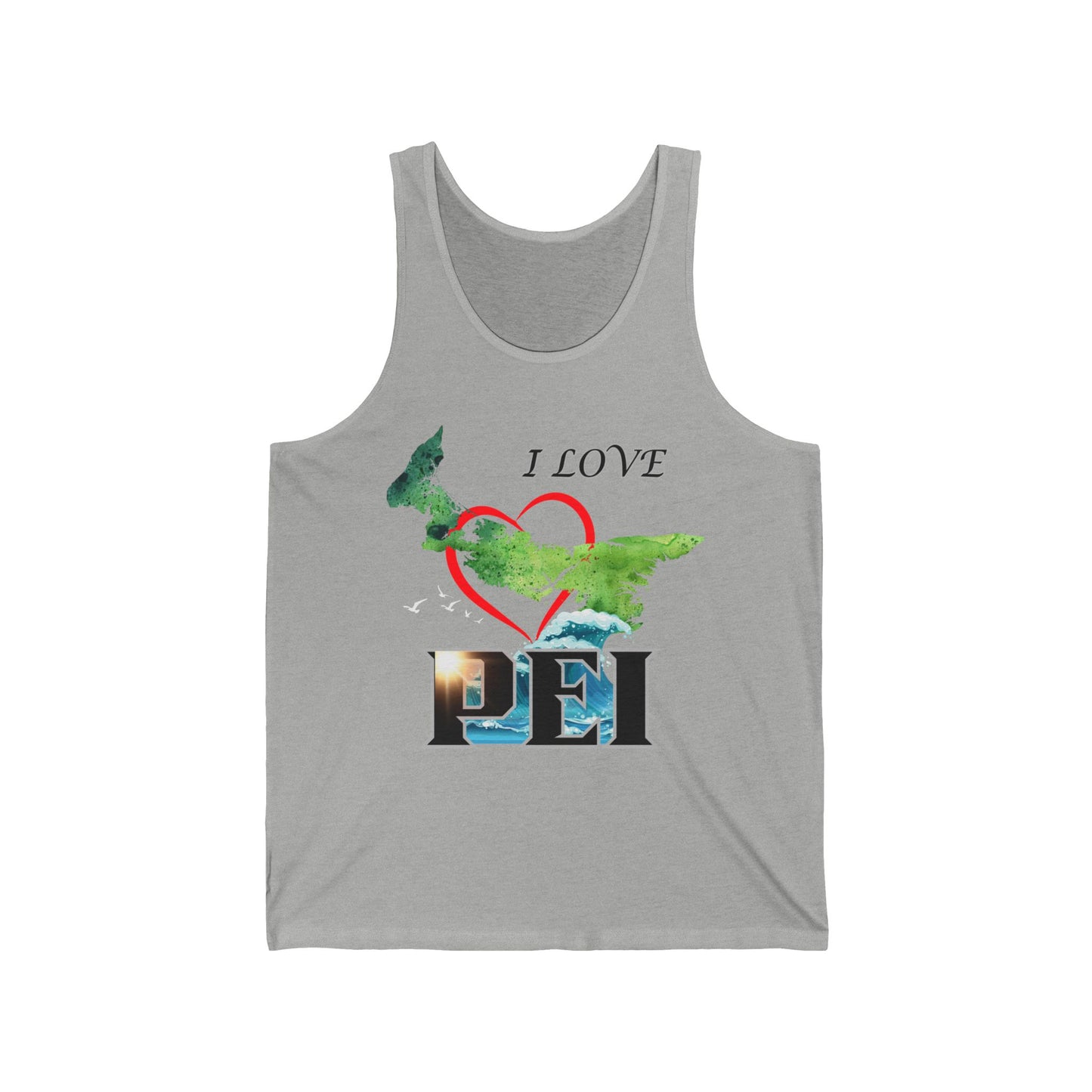 I Love PEI / Unisex Jersey Tank