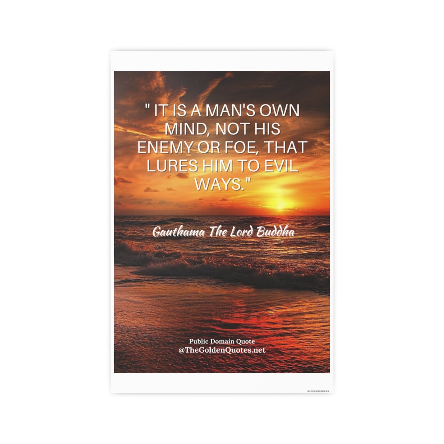 It's a mans own mind quote / Photo Art Paper Posters