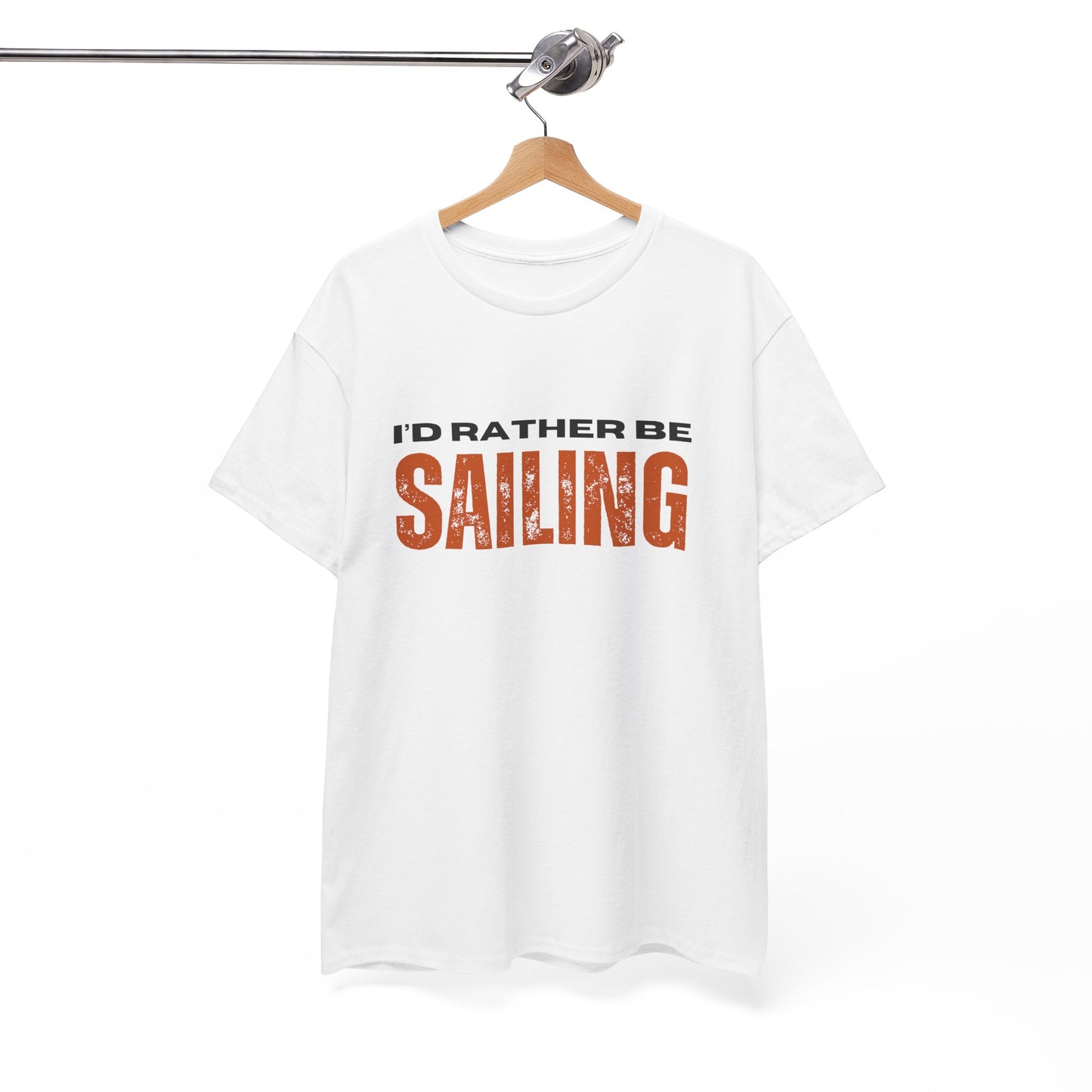 I'd Rather Be Sailing Unisex Heavy Cotton Tee