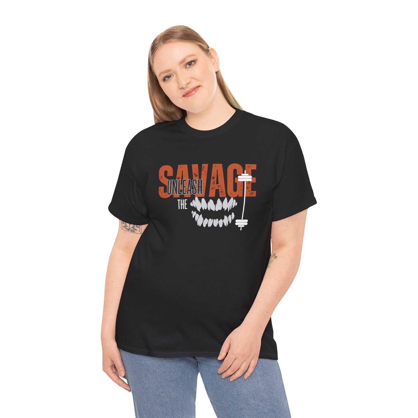 Unleash the Savage Unisex Heavy Cotton Tee