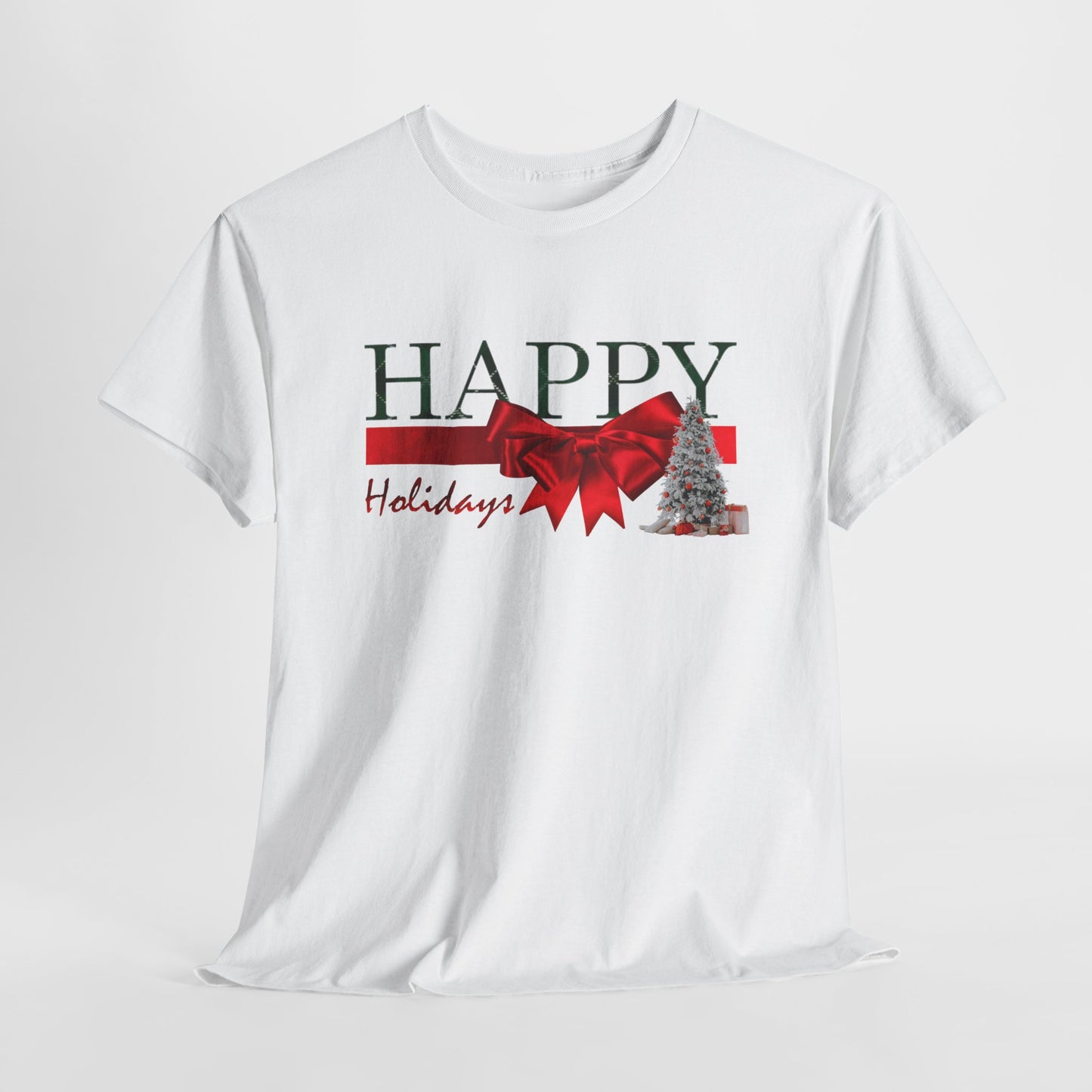 Happy Holidays Unisex Heavy Cotton Tee