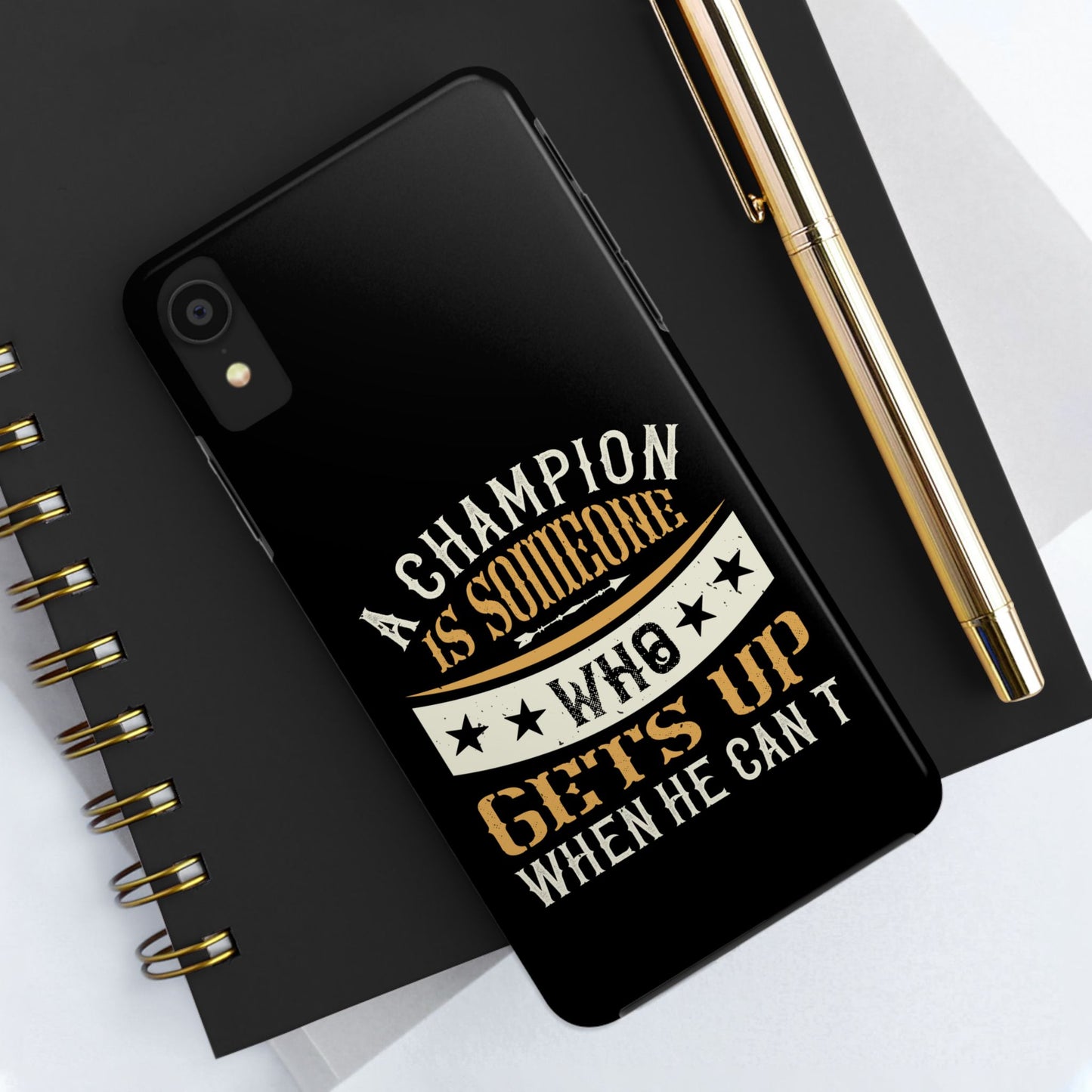 A champion is someone who gets up when he can't (Boxing)  / Tough Phone Cases