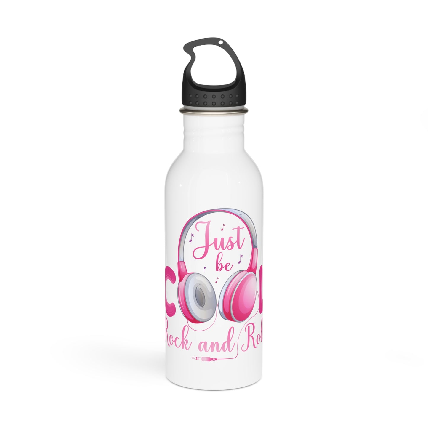 Just be cool / Rock and Roll / Stainless Steel Water Bottle