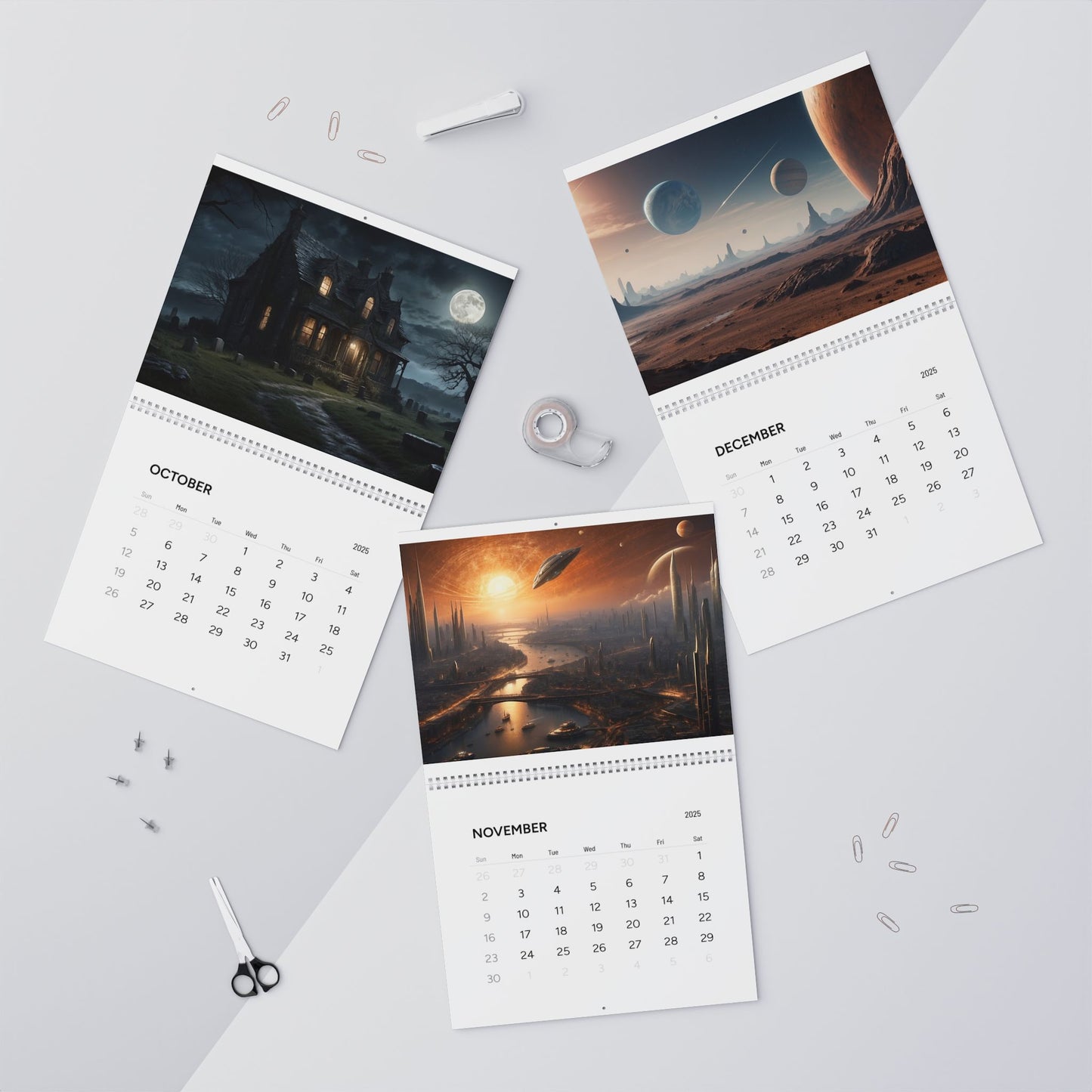 Beautiful AI Creations 1 / Wall Calendars (2025)