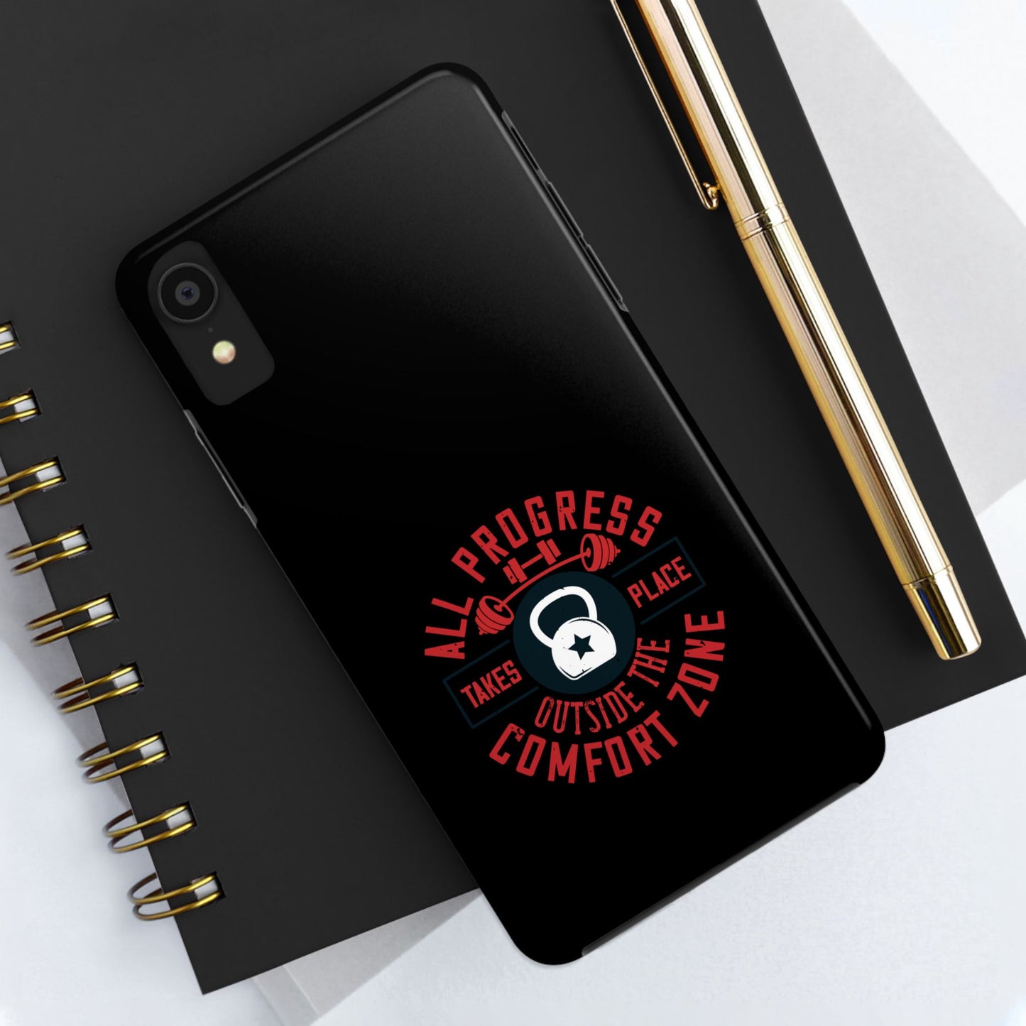 All progress takes place outside the comfort zone / Tough Phone Cases