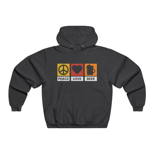 Peace Love Beer / Men's NUBLEND® Hooded Sweatshirt