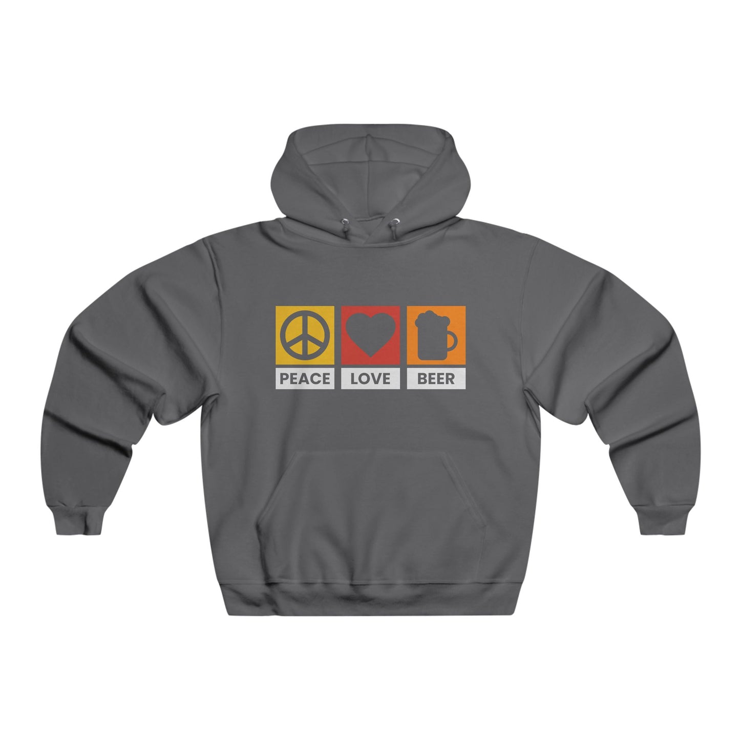 Peace Love Beer / Men's NUBLEND® Hooded Sweatshirt