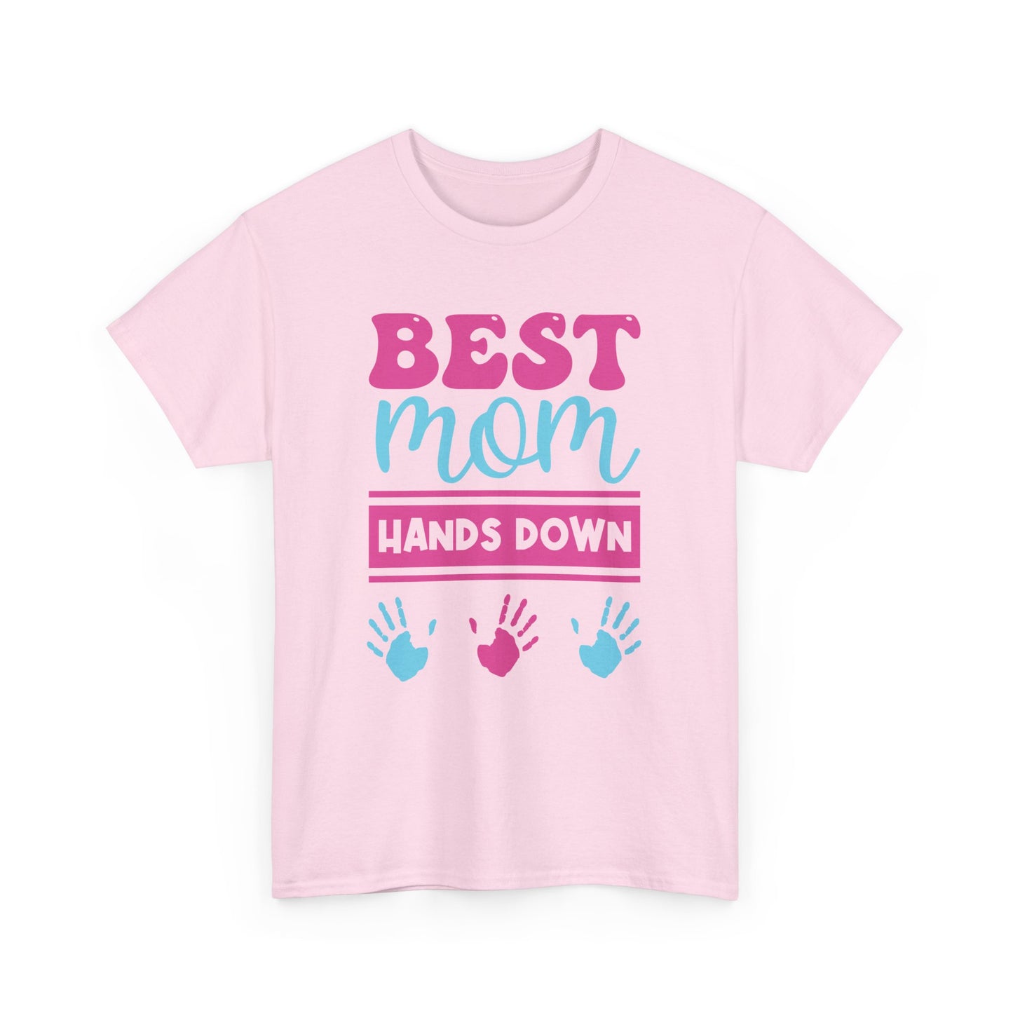 Best Mom Hands Down Unisex Heavy Cotton Tee