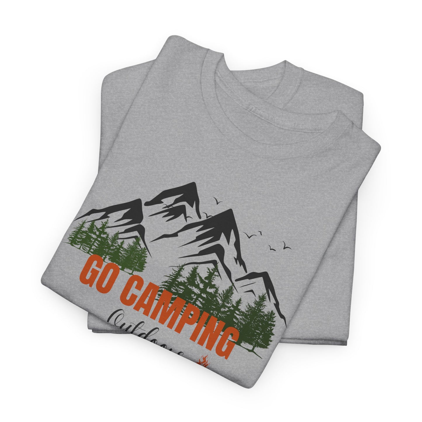 Go Camping Outdoors Unisex Heavy Cotton Tee