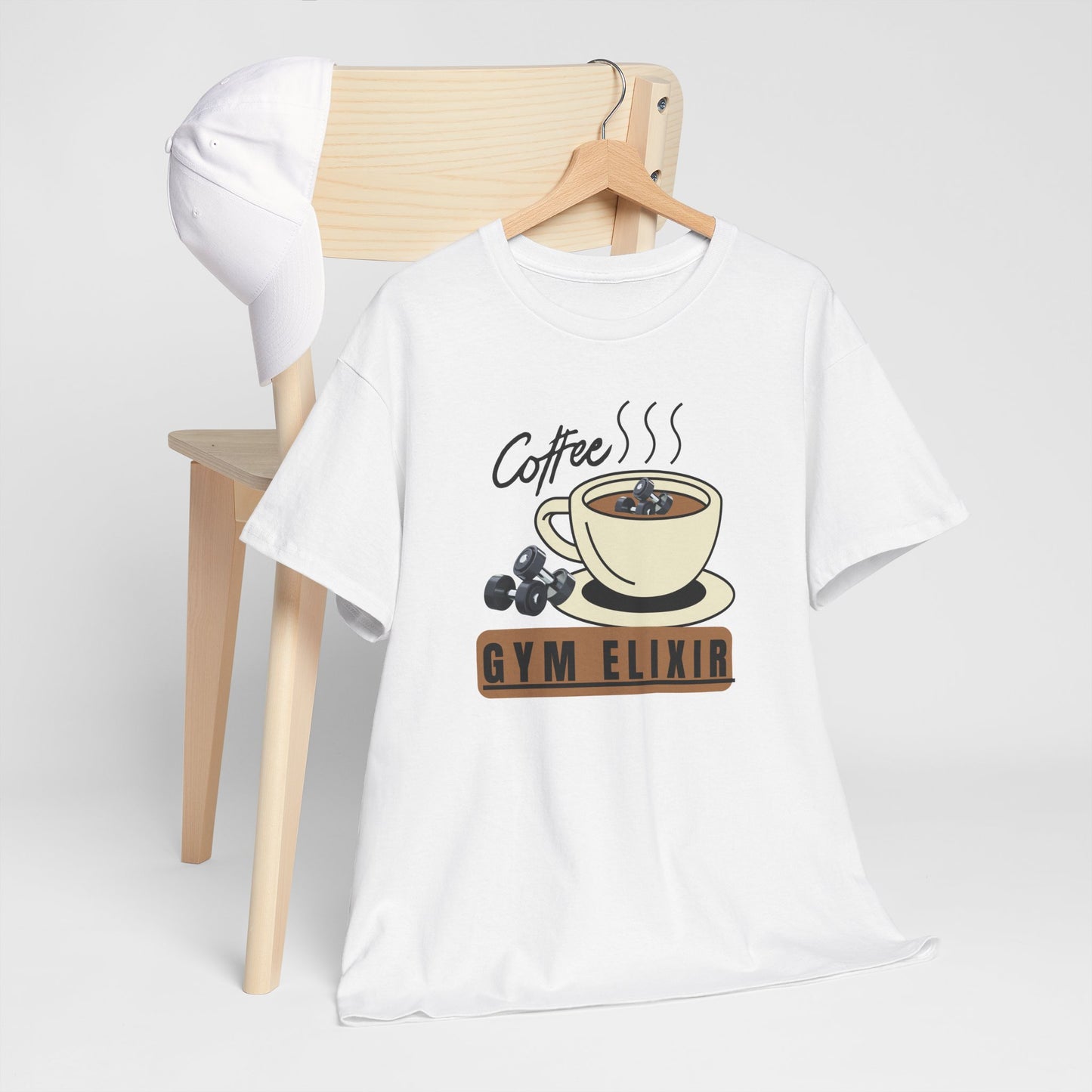 Coffee / Gym Elixir Unisex Heavy Cotton Tee