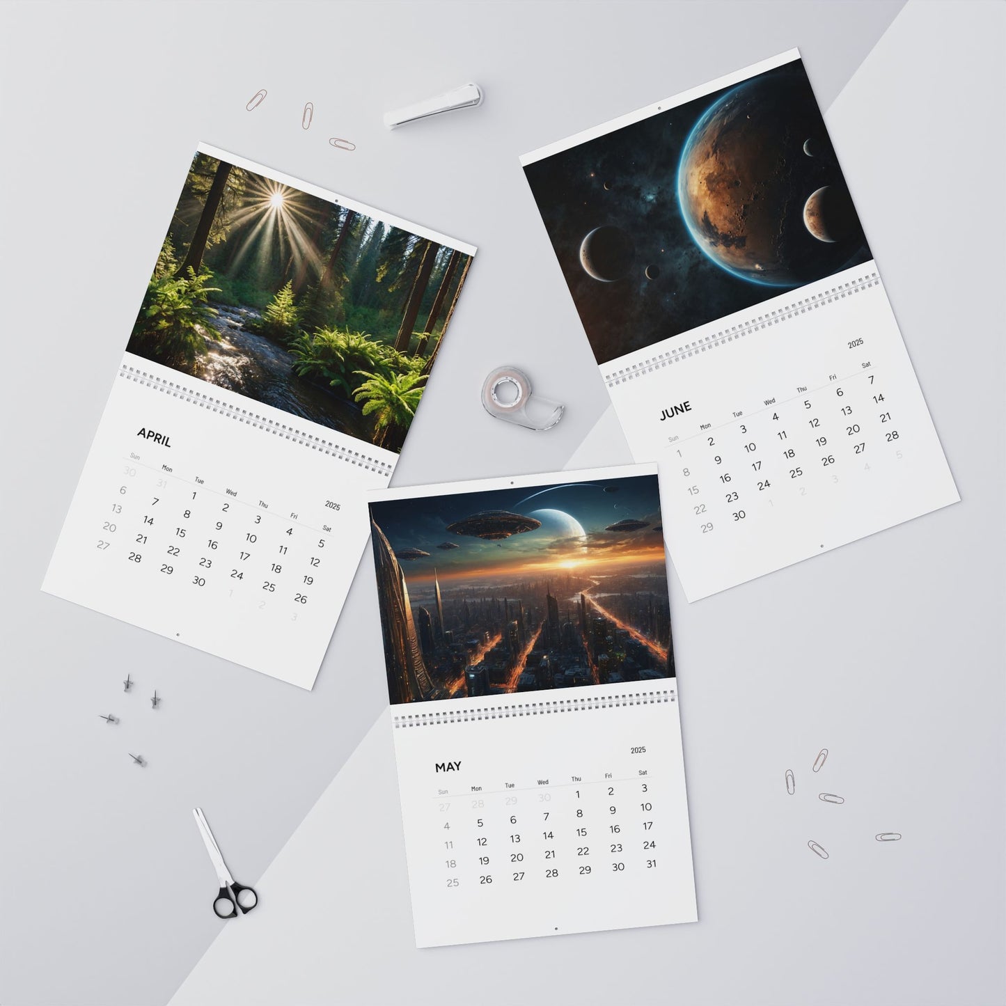 Beautiful AI Creations 1 / Wall Calendars (2025)