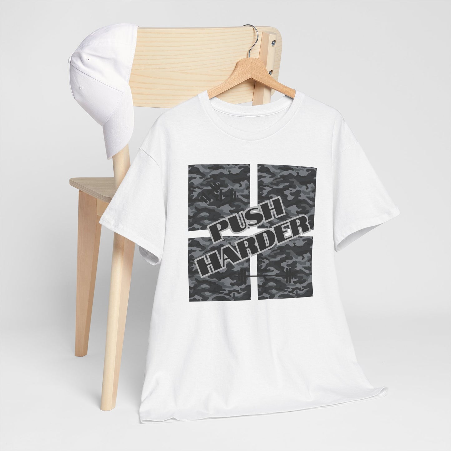 Push Harder Unisex Heavy Cotton Tee