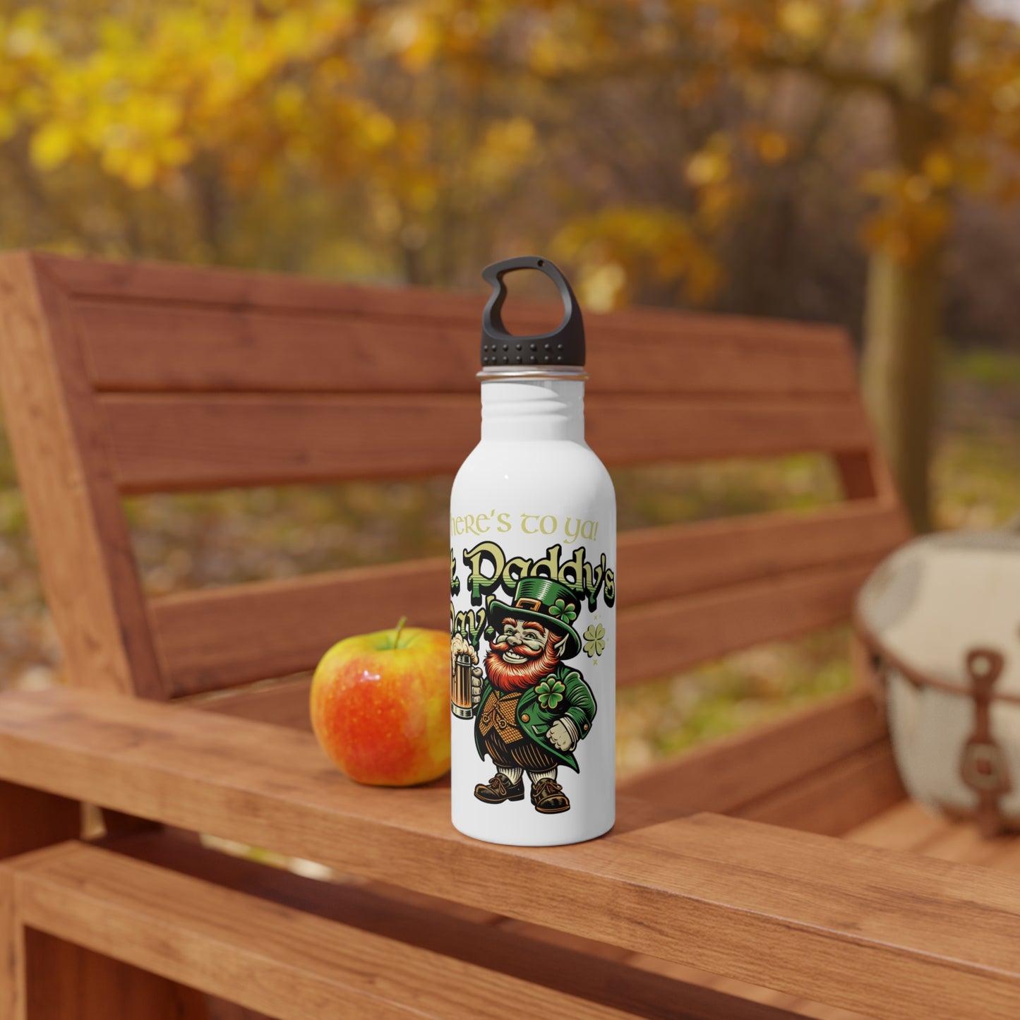 Here's To Ya / St. Patrick's Day / Stainless Steel Water Bottle