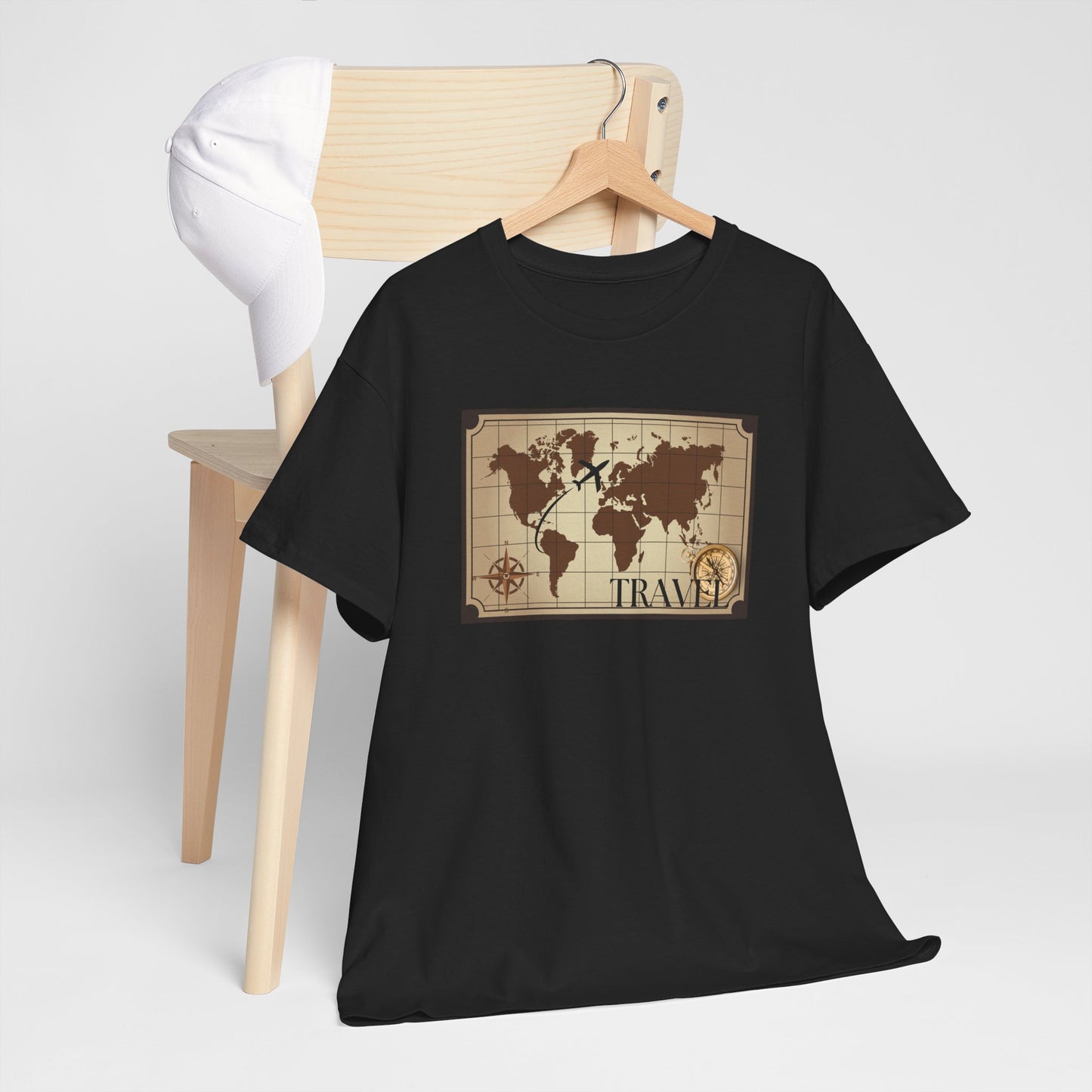 Travel Unisex Heavy Cotton Tee (Made with AI)