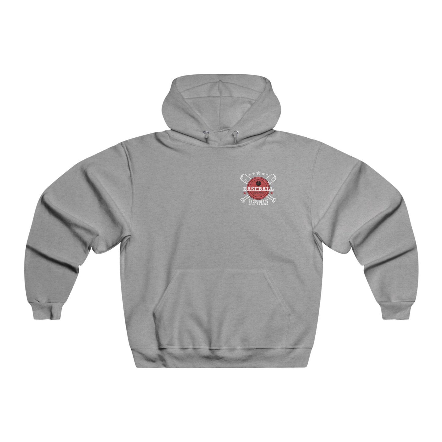 Baseball is my happy place / Men's NUBLEND® Hooded Sweatshirt