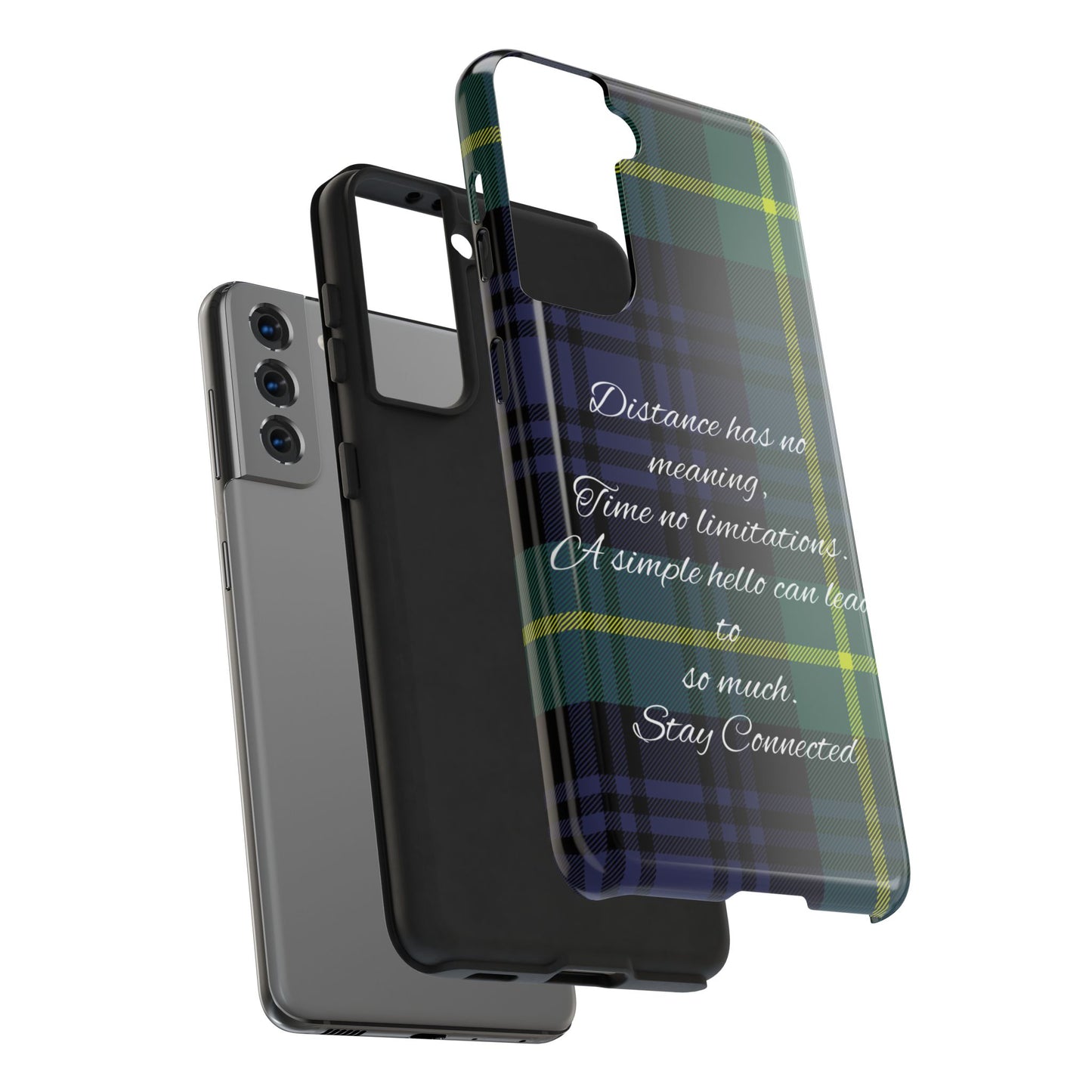 Green plaid version / Tough Phone Cases