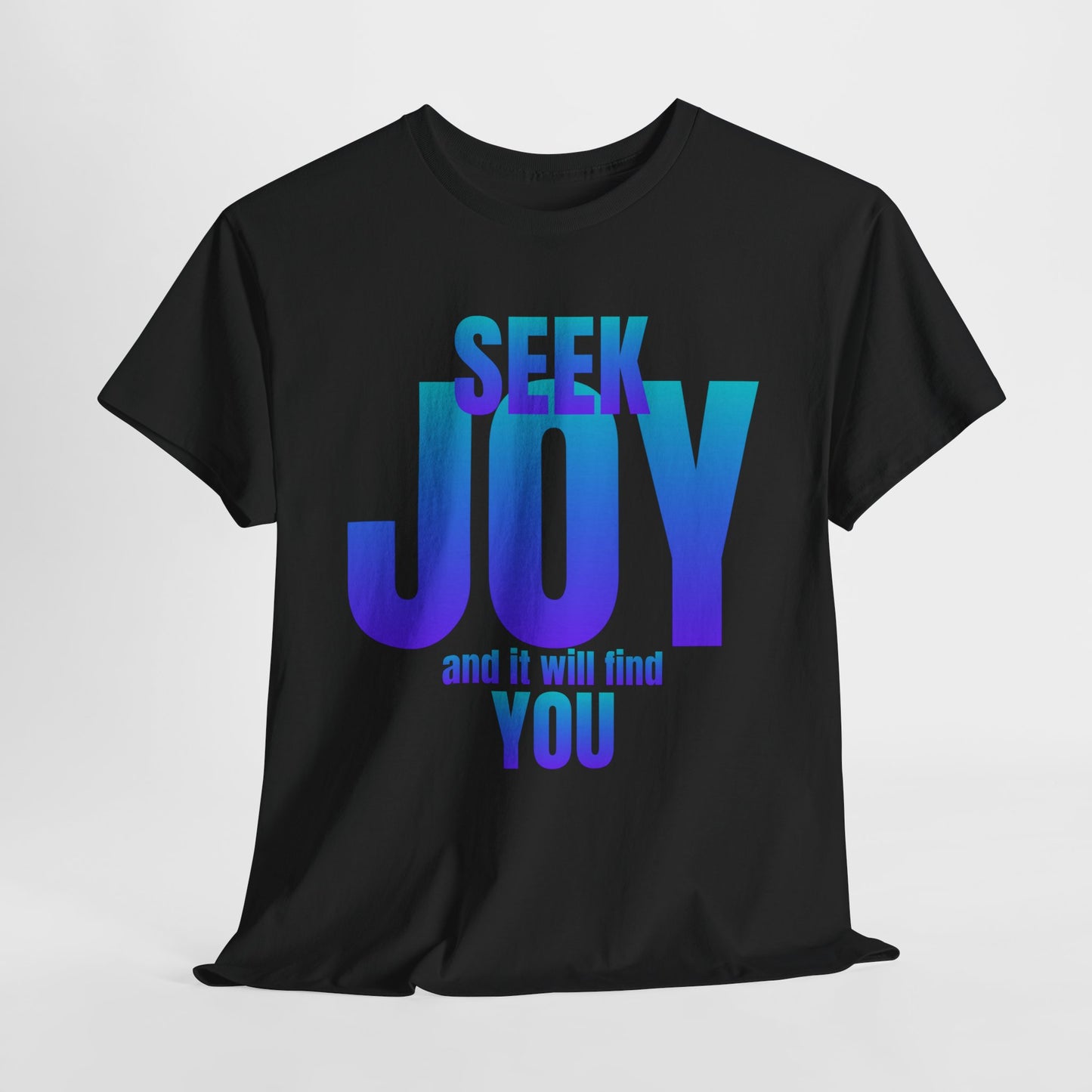 Seek joy quote Unisex Heavy Cotton Tee