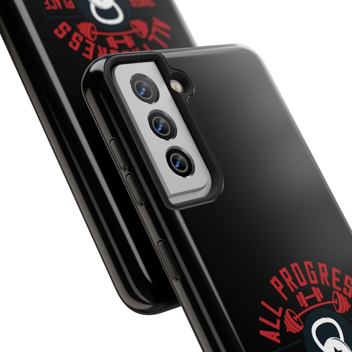 All progress takes place outside the comfort zone / Tough Phone Cases