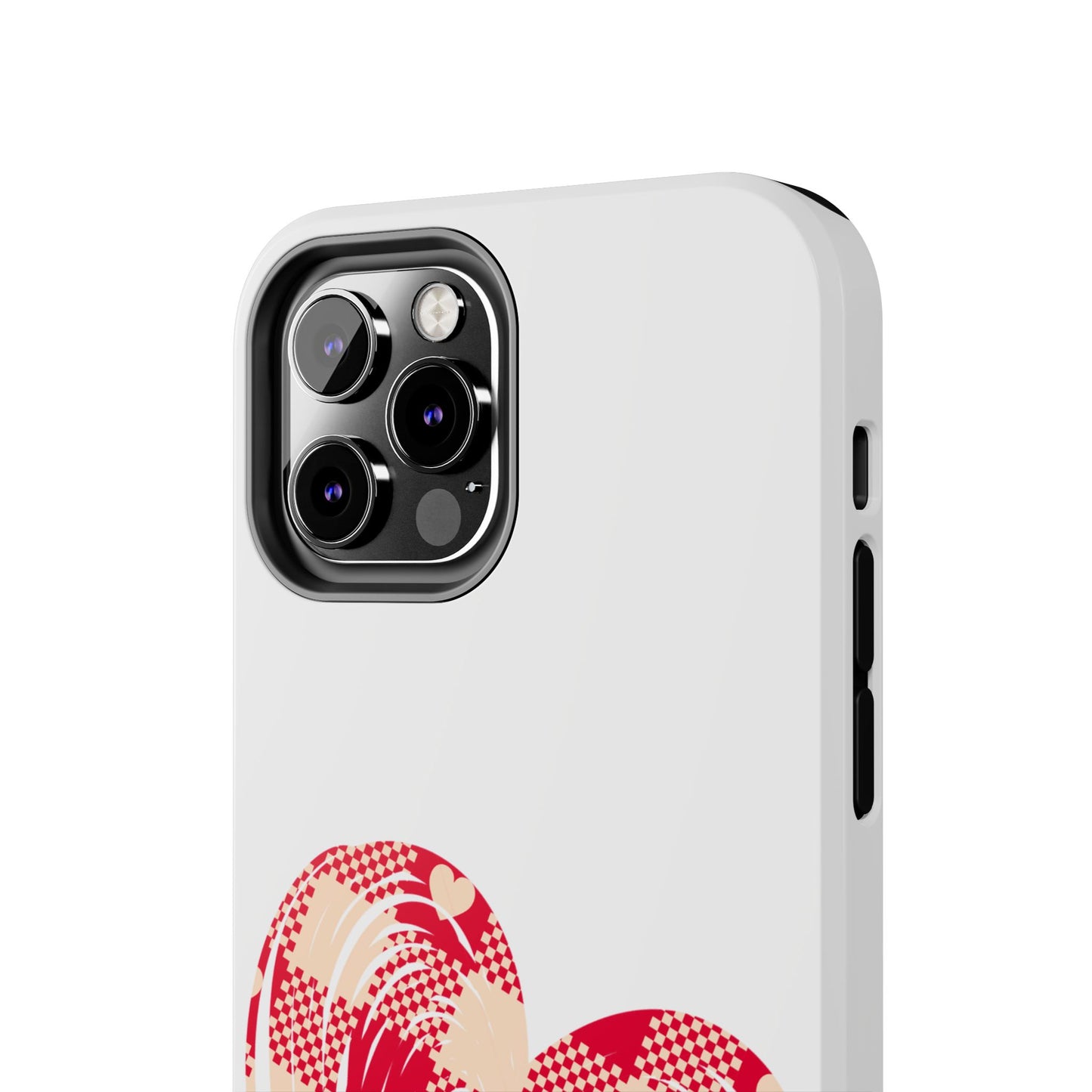 Checkered heart / Tough Phone Cases