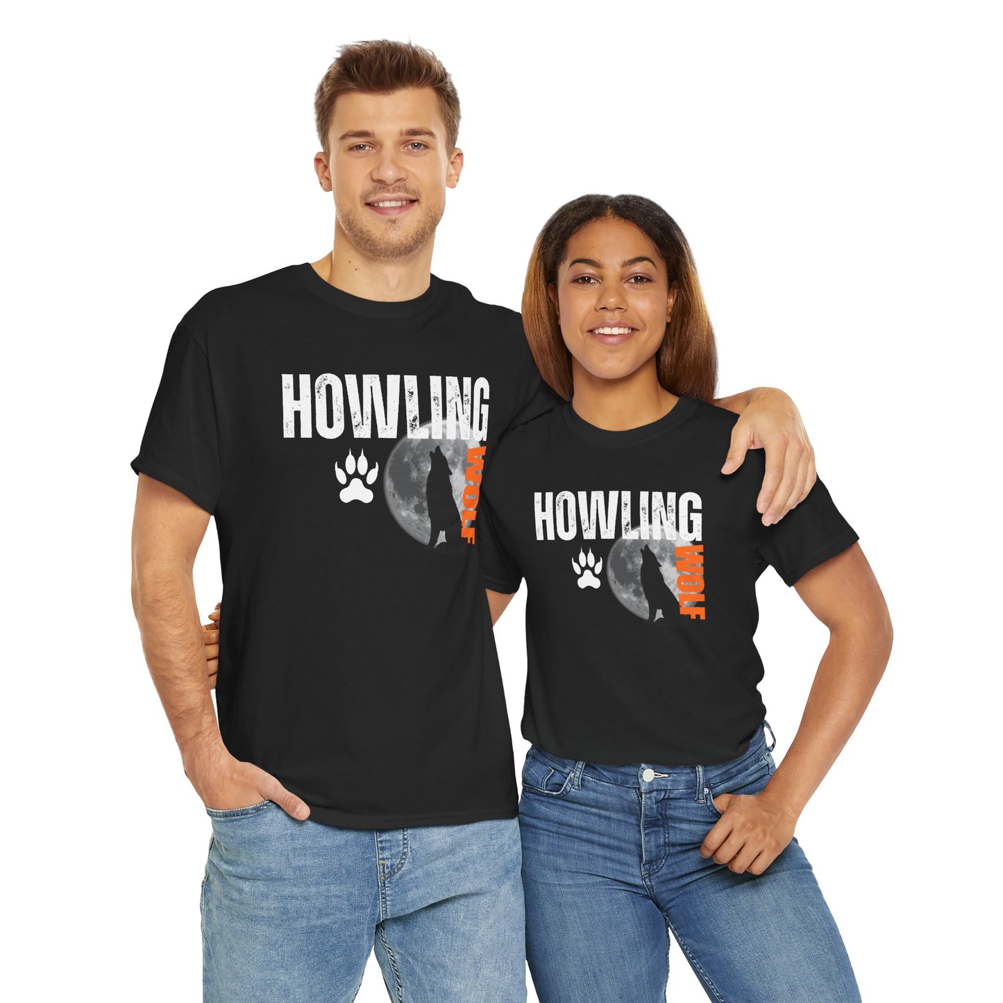 Howling Wolf Unisex Heavy Cotton Tee