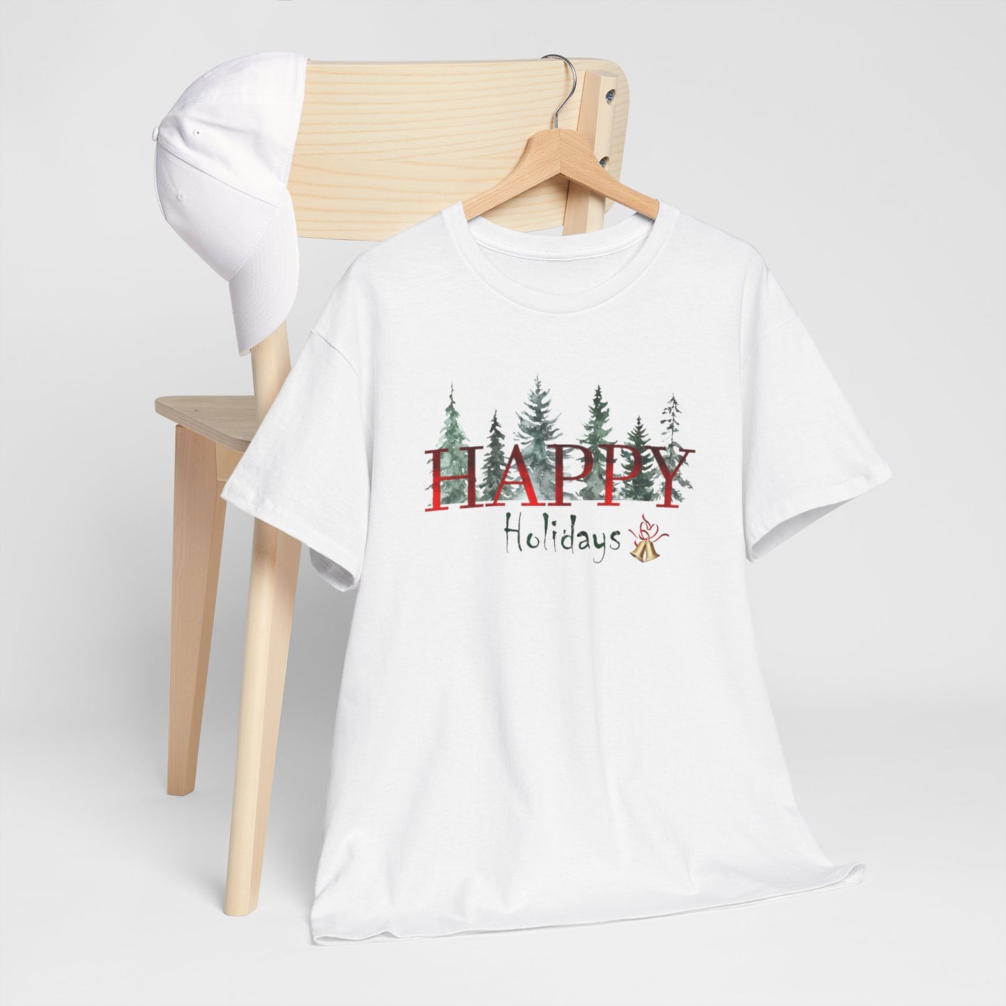 Happy Holidays Unisex Heavy Cotton Tee