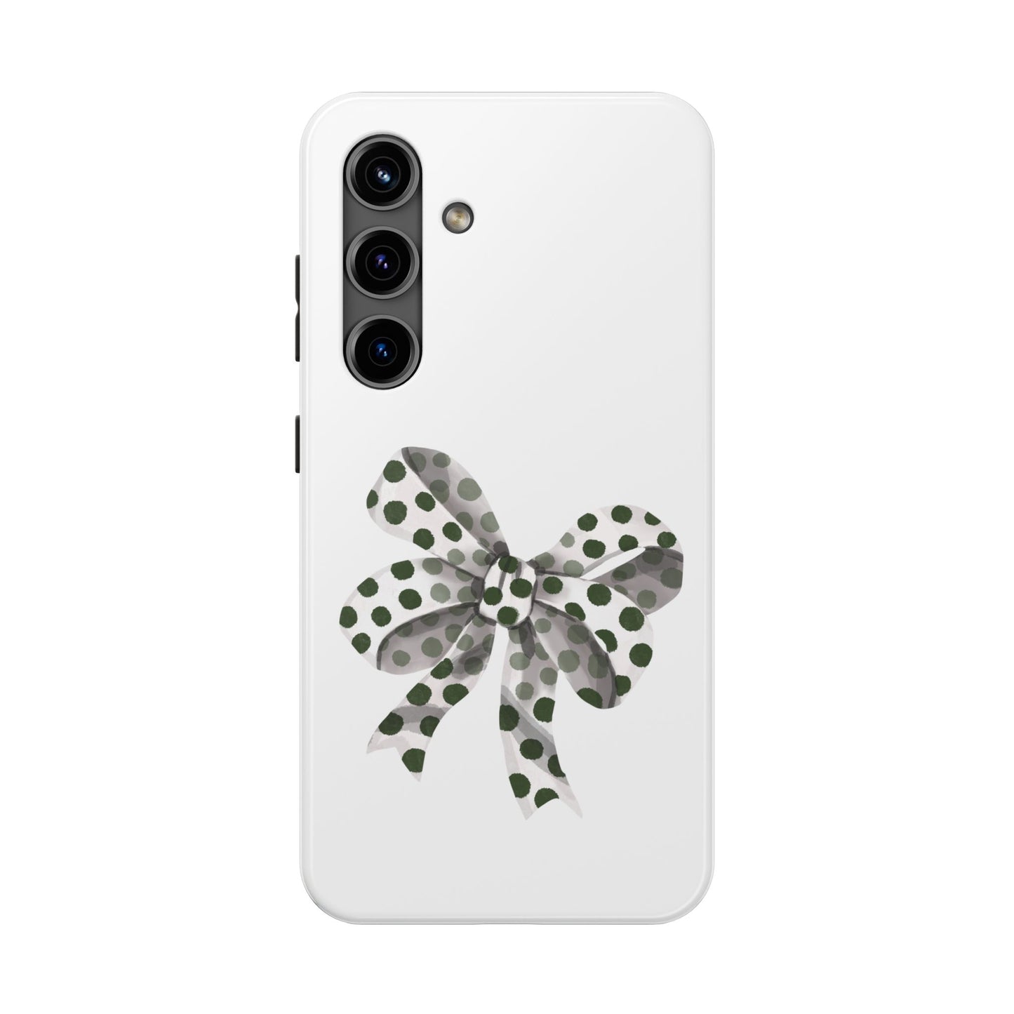 Polka dot bow / Tough Phone Cases