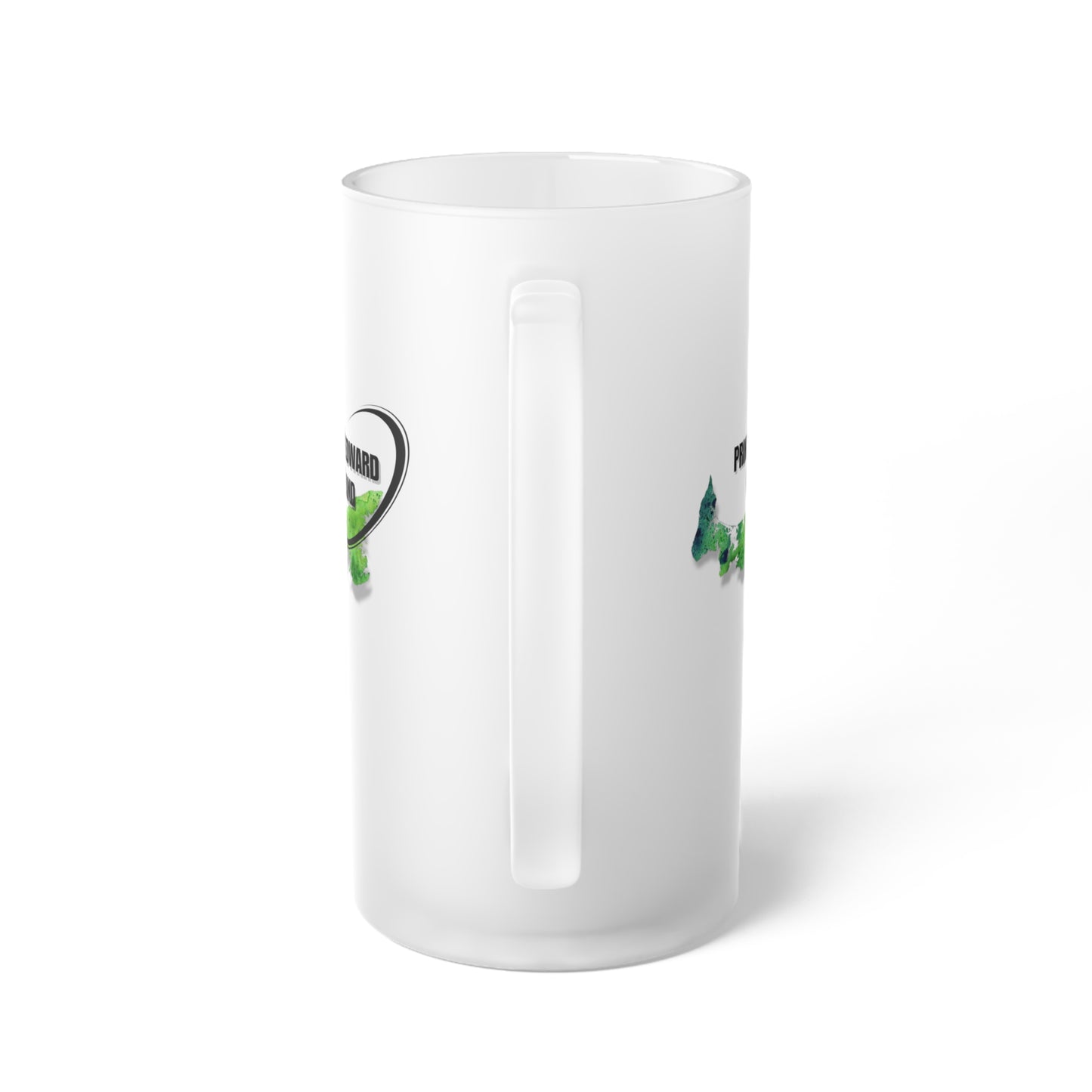 Prince Edward Island / Frosted Glass Beer Mug 16 oz