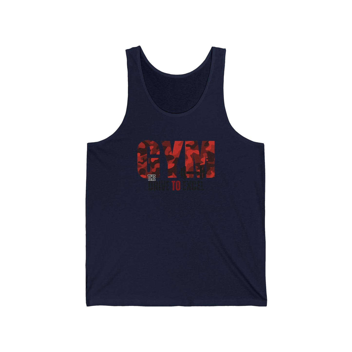 Gym The drive to excel / Unisex Jersey Tank