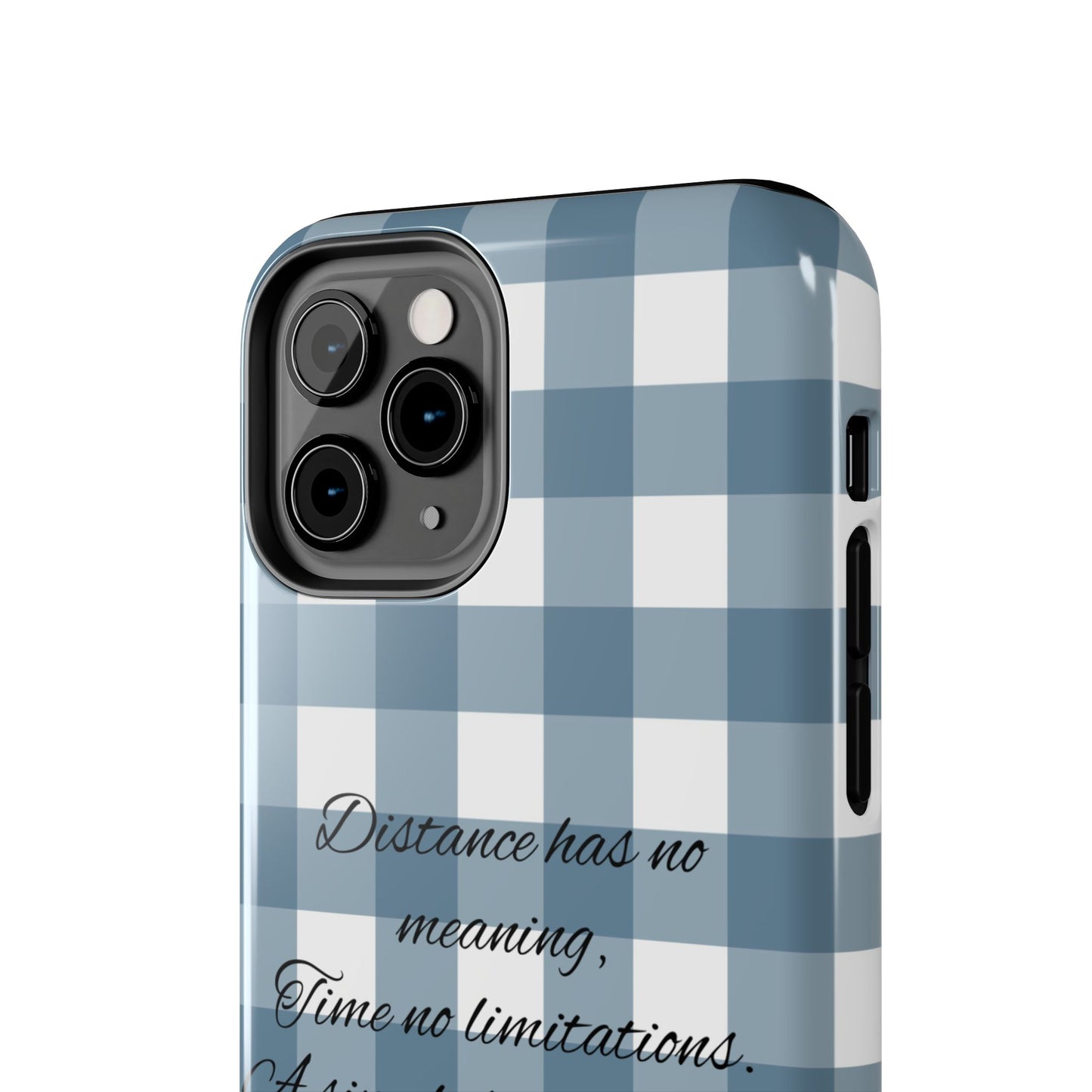 Blue checkered / Tough Phone Cases