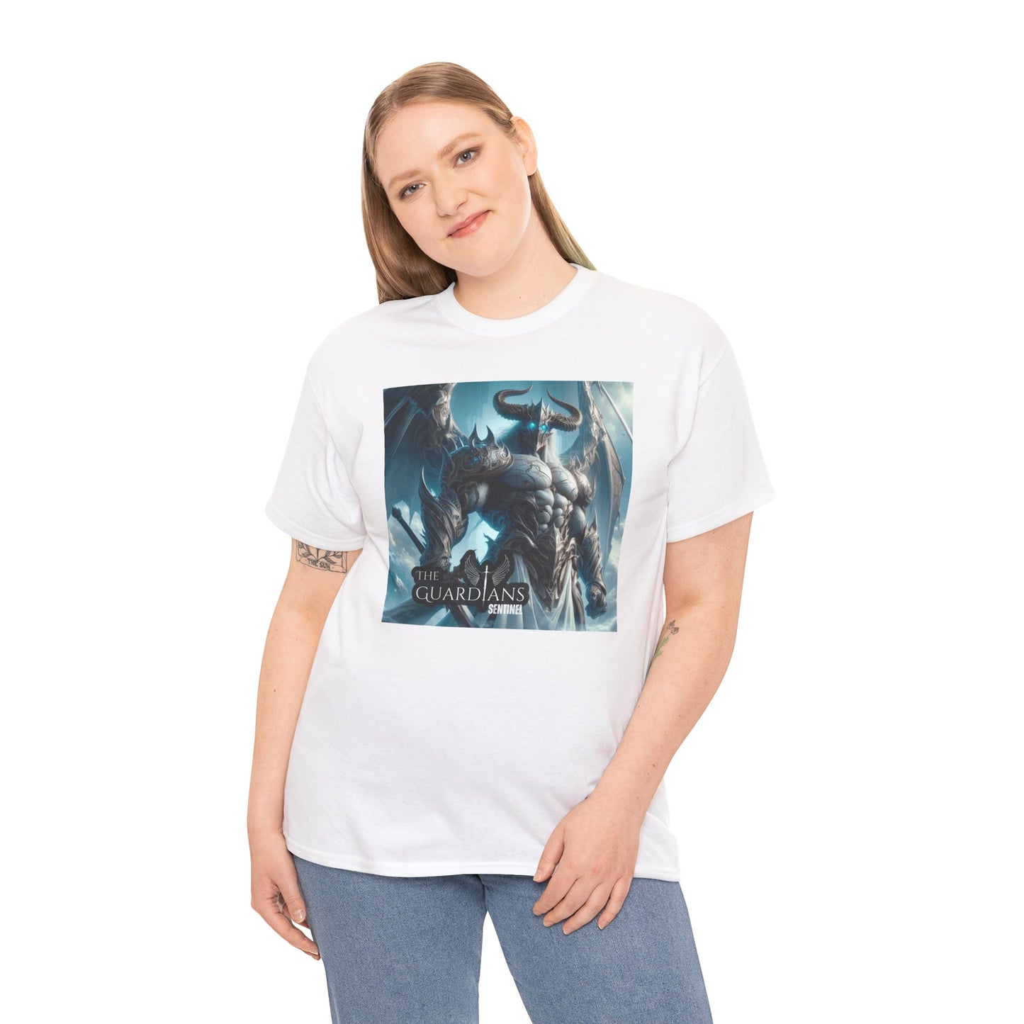 The Guardians Sentinel / Elite Unisex Heavy Cotton Tee (Made with AI)