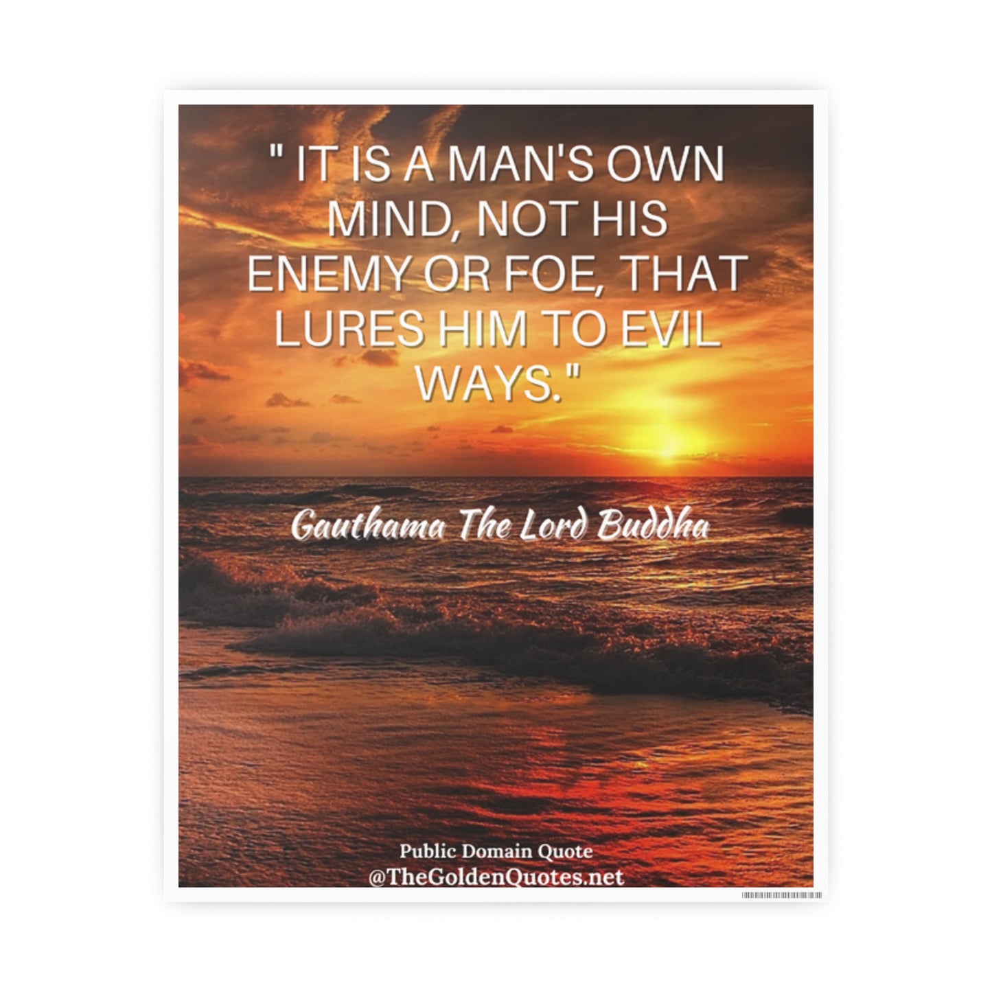 It's a mans own mind quote / Photo Art Paper Posters