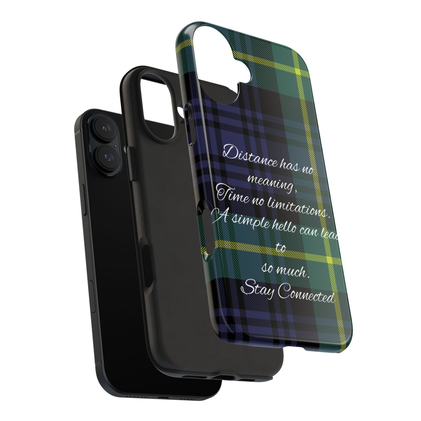 Green plaid version / Tough Phone Cases