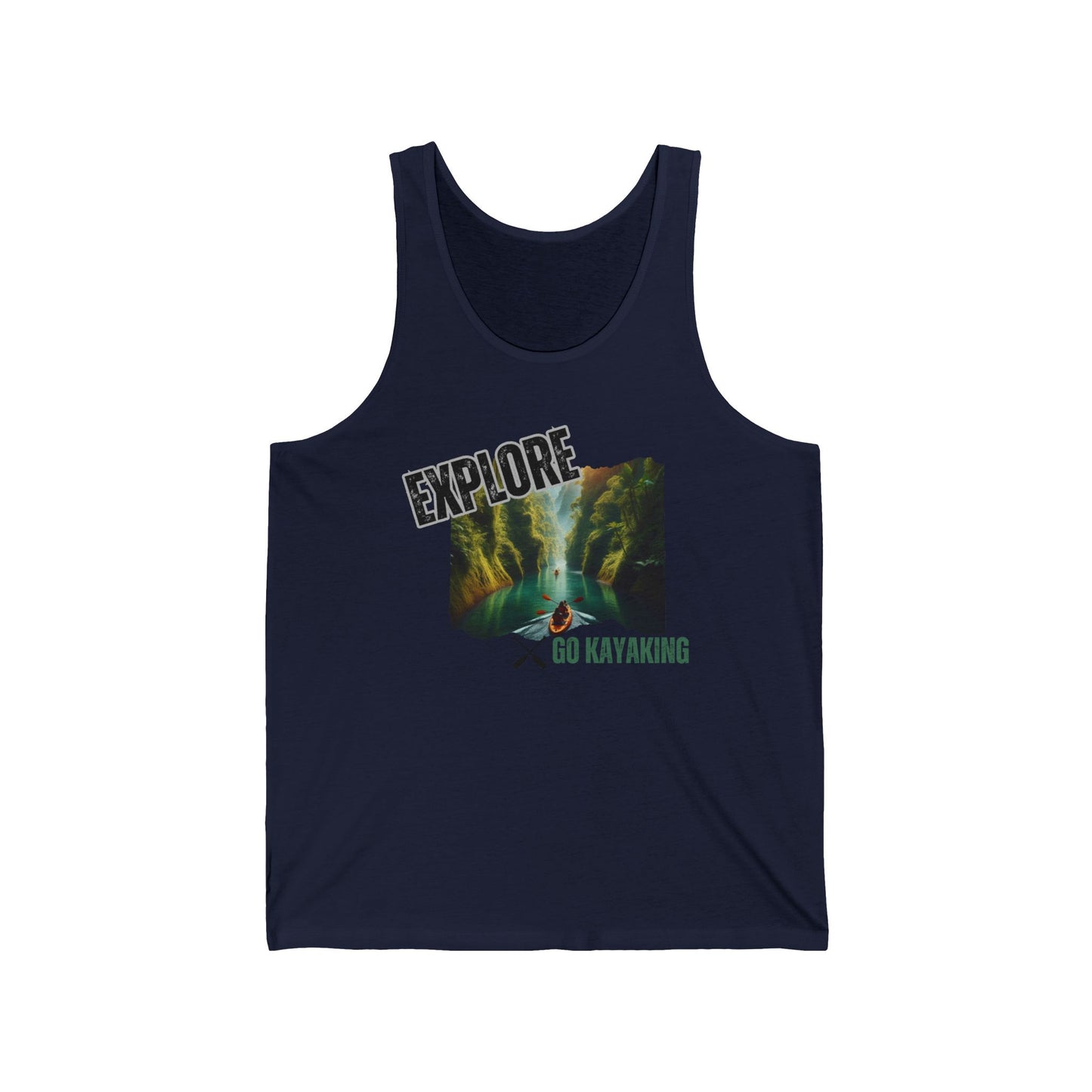 Explore (Go Kayaking) / Unisex Jersey Tank