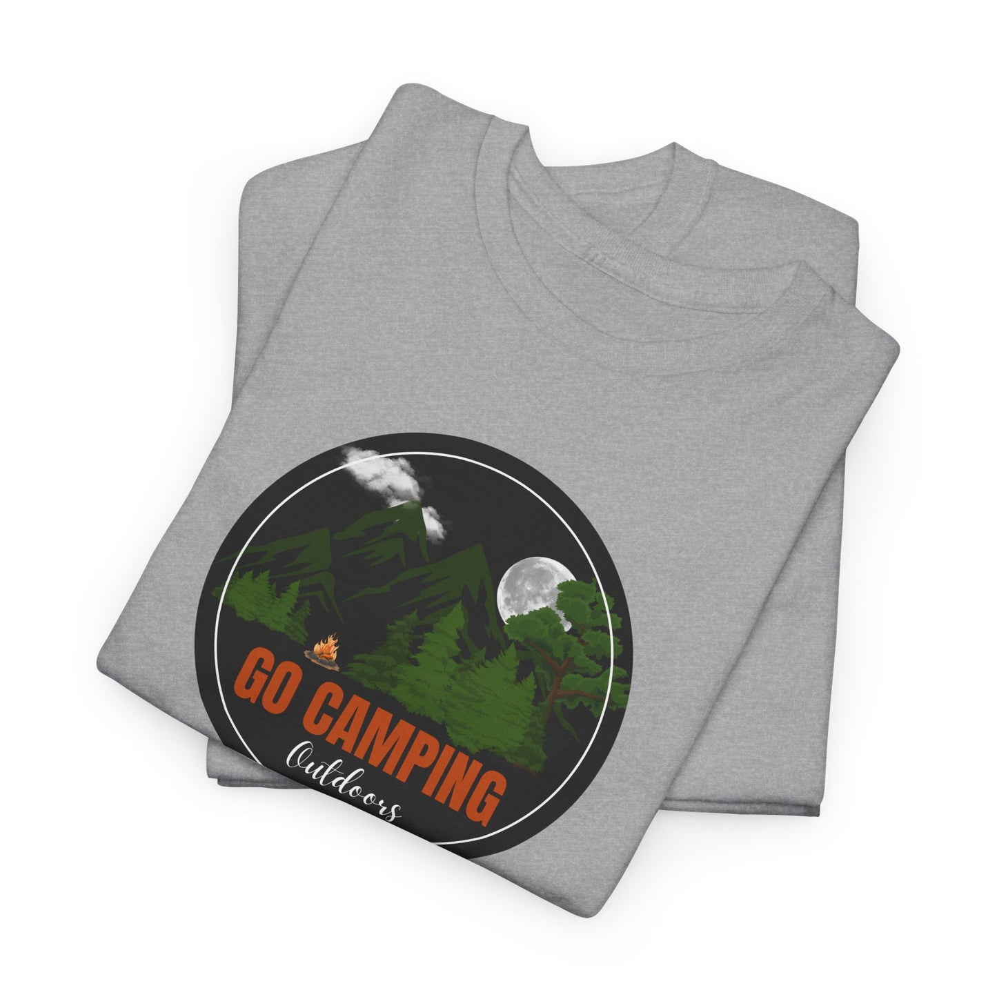 Go Camping Outdoors Unisex Heavy Cotton Tee