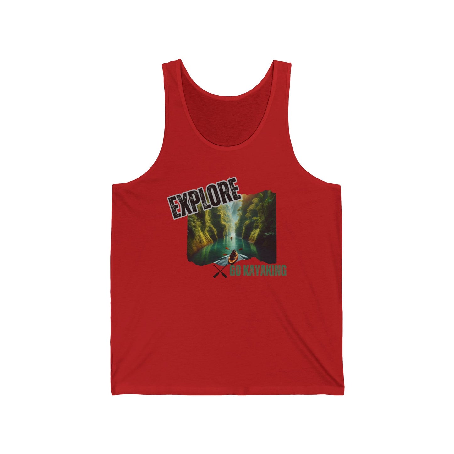 Explore (Go Kayaking) / Unisex Jersey Tank