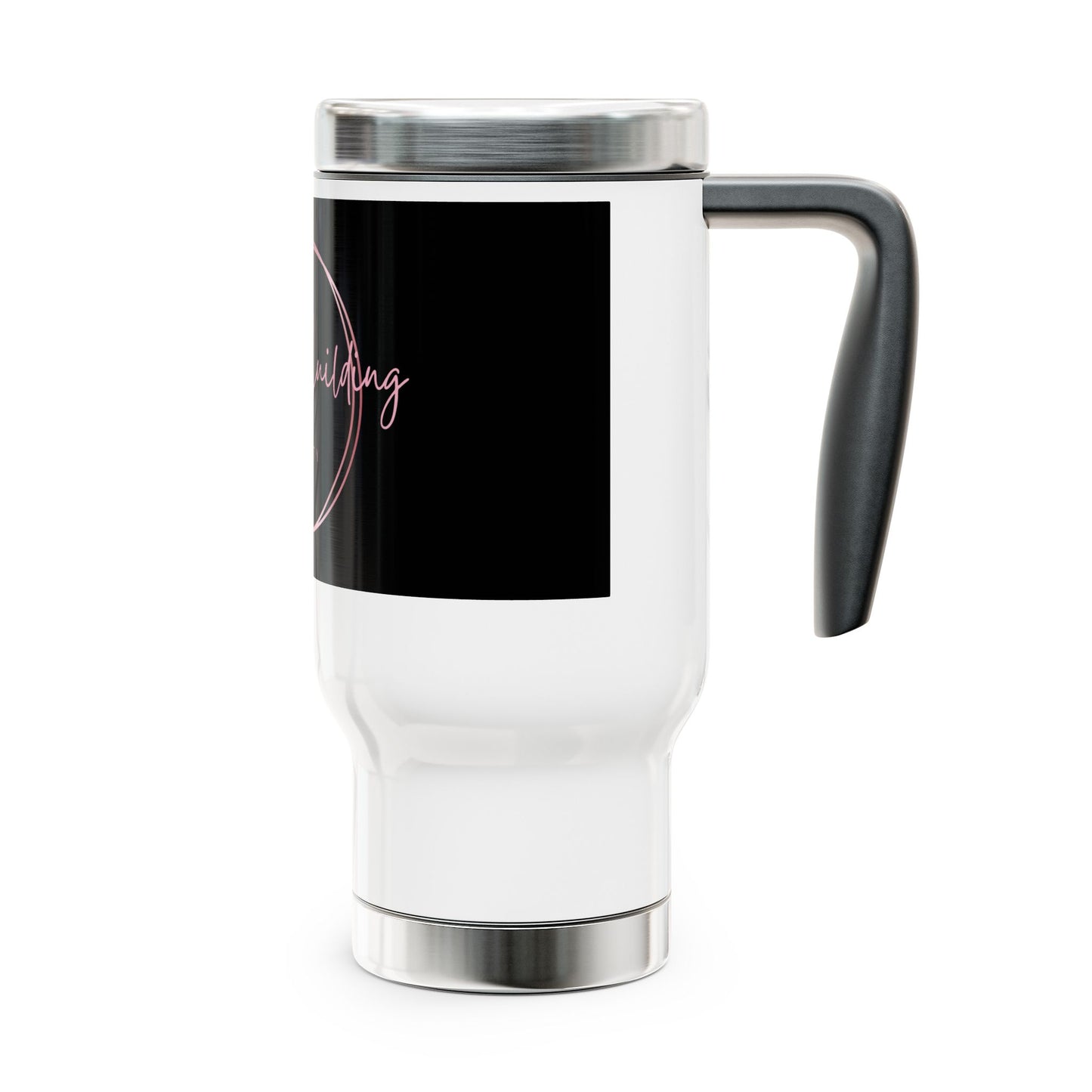Bodybuilding beauty / Stainless Steel Travel Mug with Handle, 14oz