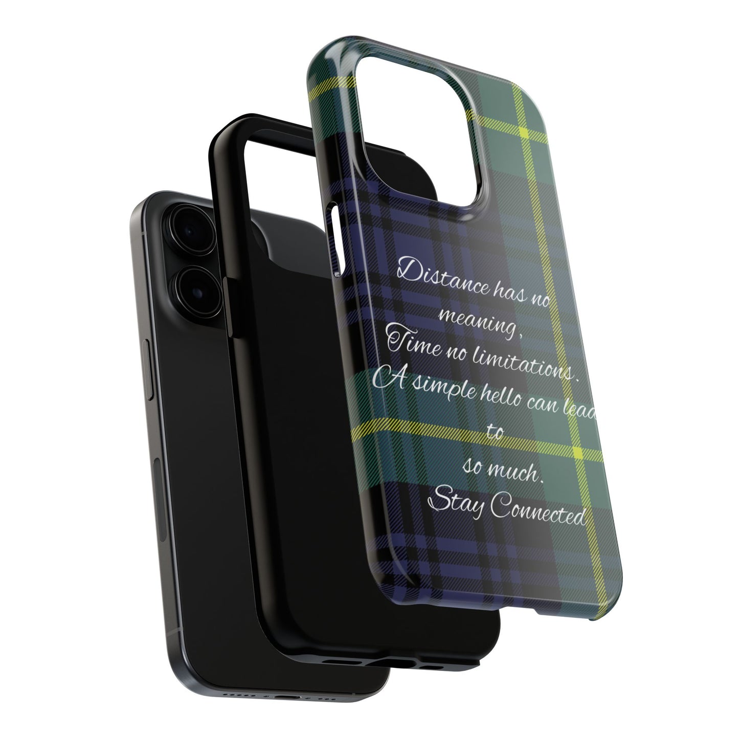 Green plaid version / Tough Phone Cases