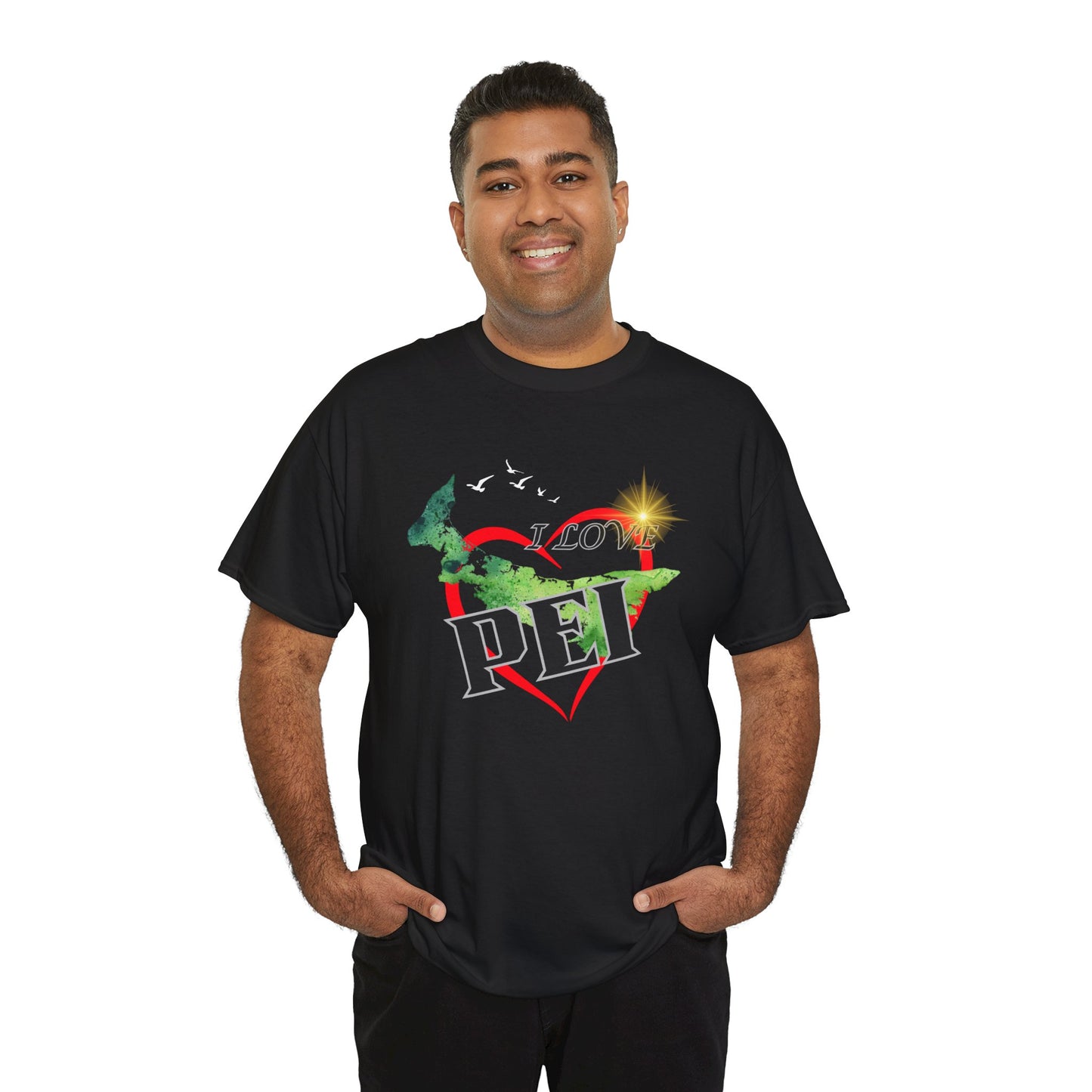 I Love PEI / Canada Unisex Heavy Cotton Tee