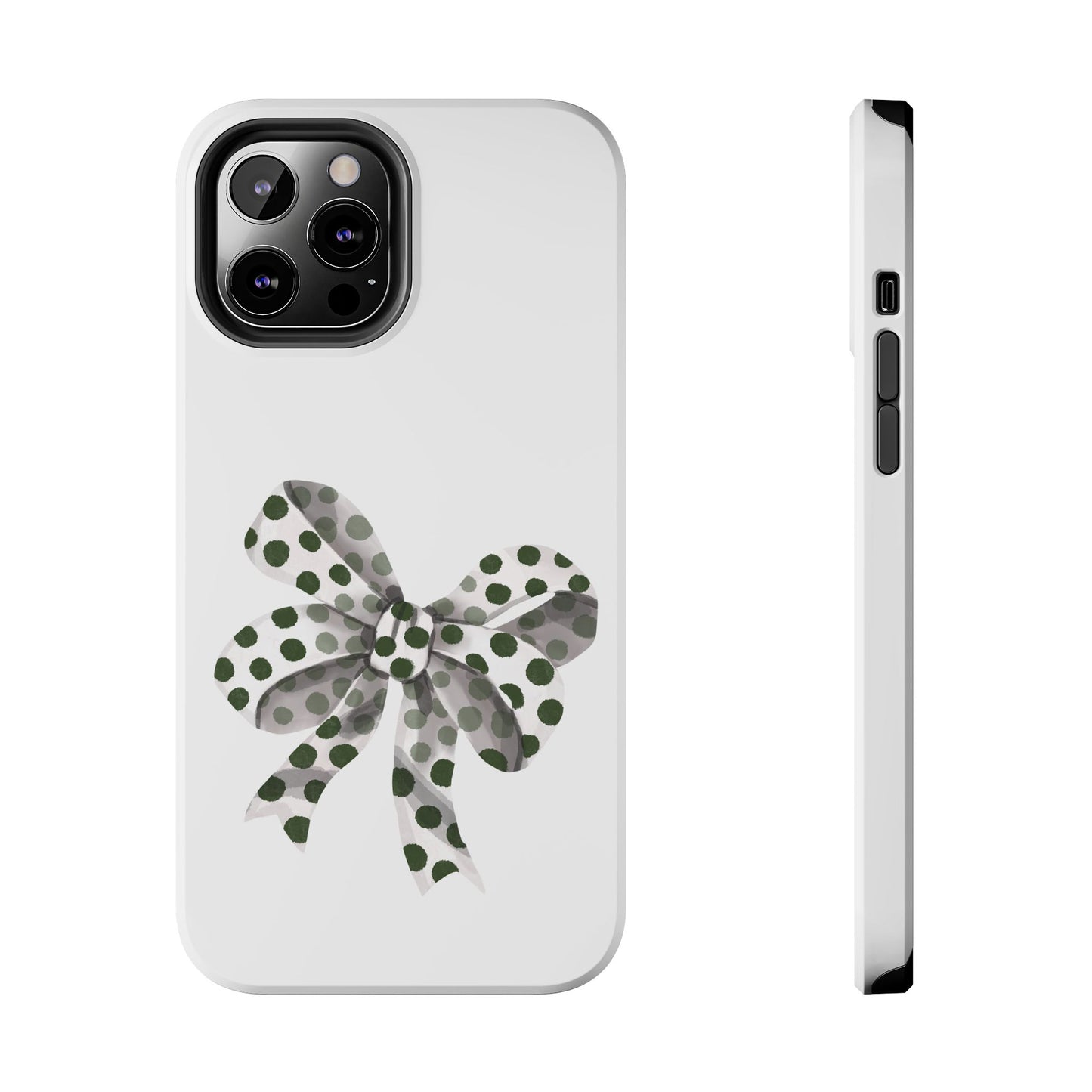 Polka dot bow / Tough Phone Cases