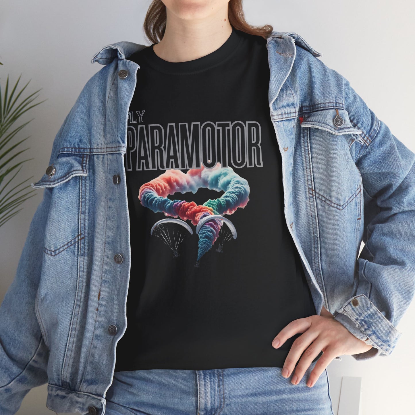 Fly Paramotor Unisex Heavy Cotton Tee