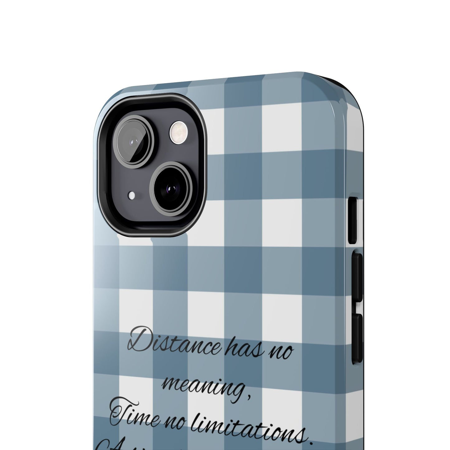 Blue checkered / Tough Phone Cases