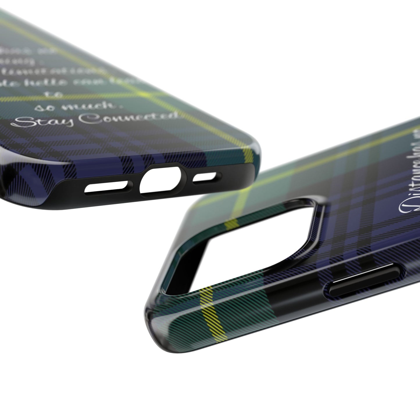 Green plaid version / Tough Phone Cases