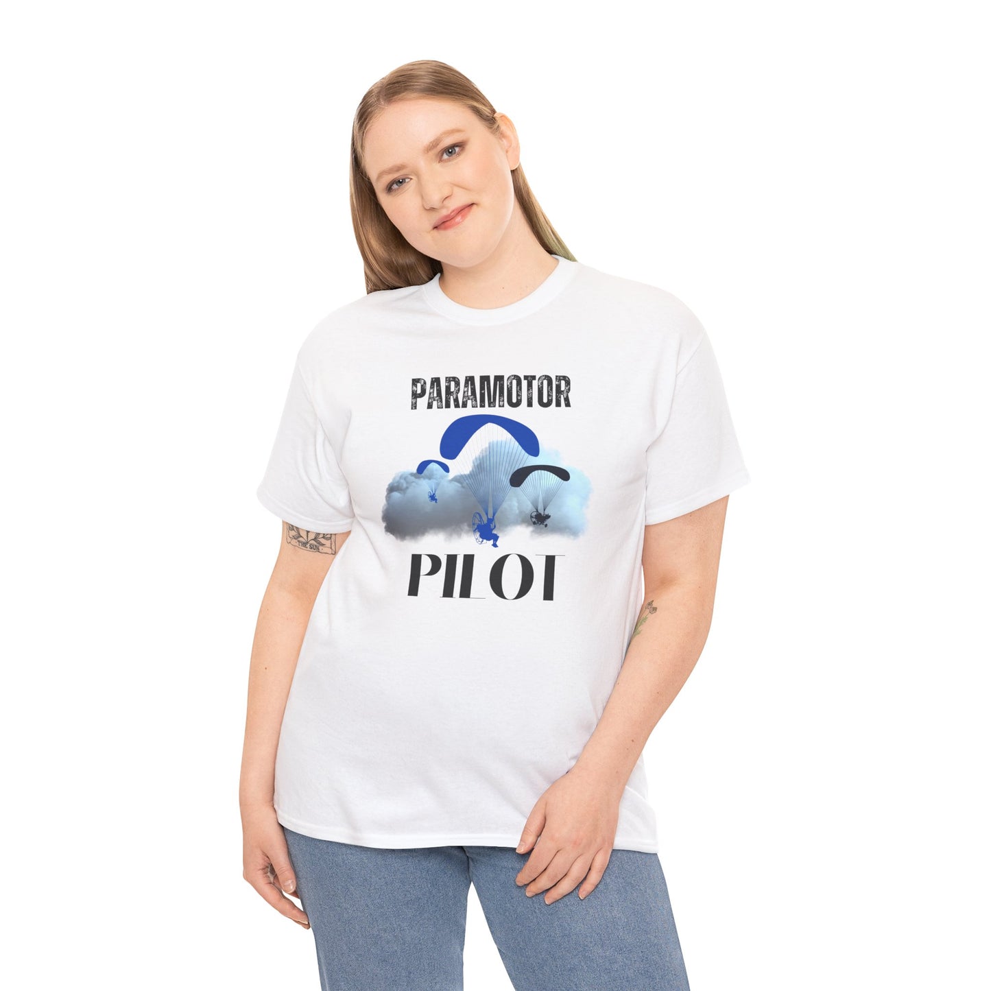 Paramotor Pilot Unisex Heavy Cotton Tee